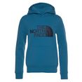 the north face hoodie drew peak voor kinderen blauw