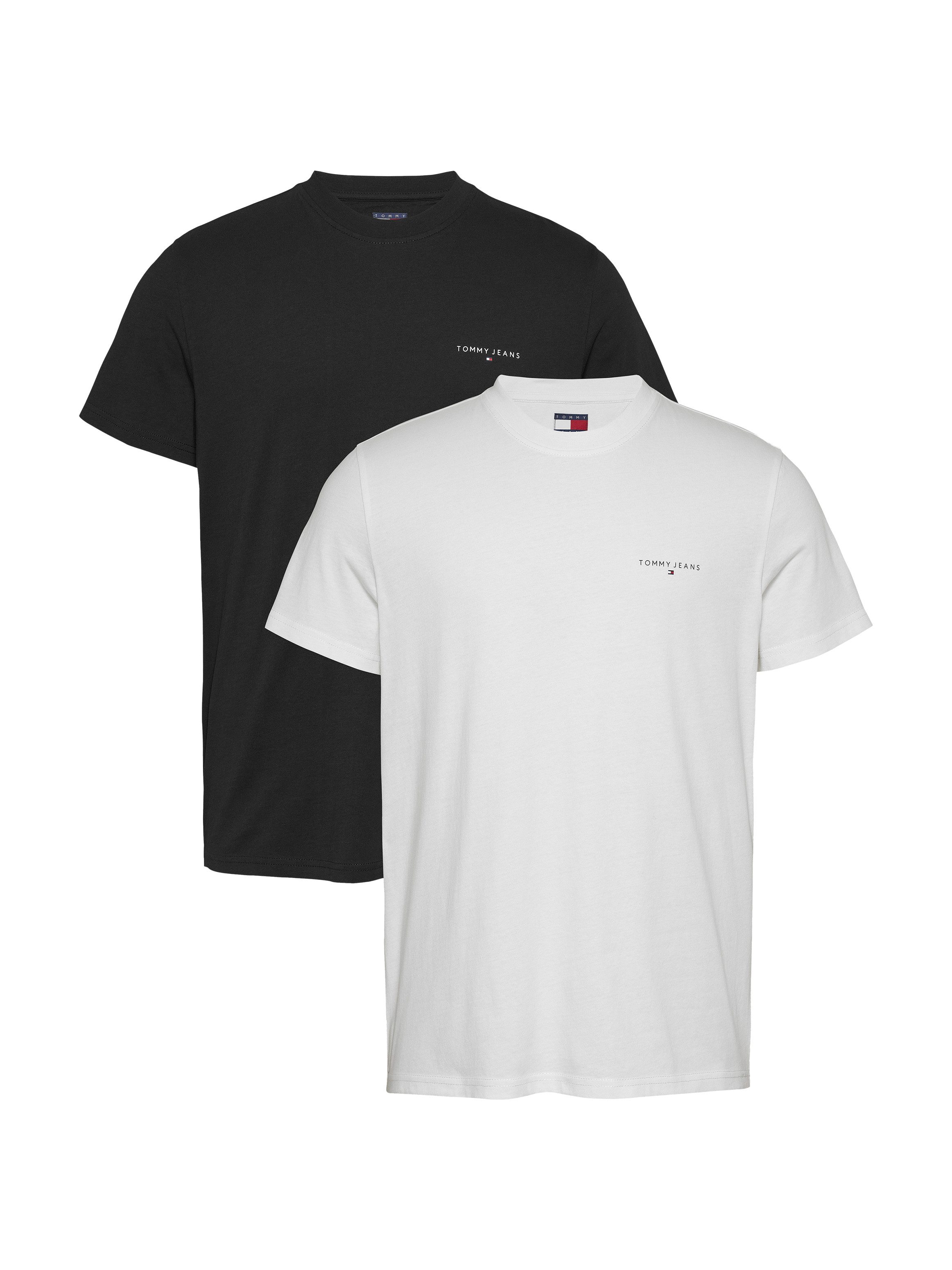 TOMMY JEANS T-shirt met stijlvol logo (2-delig, Set van 2)