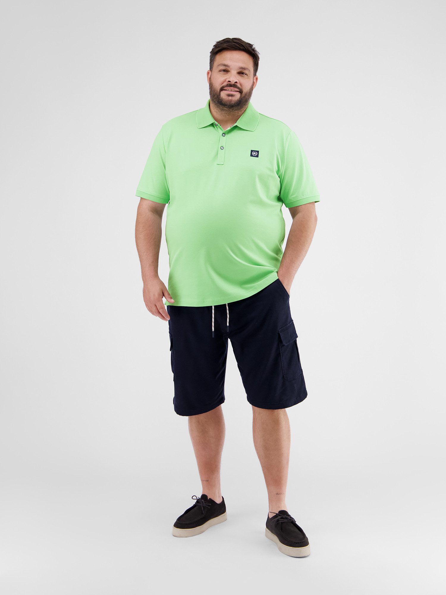 Lerros Poloshirt LERROS poloshirt in grote maten, comfortabel en sportief