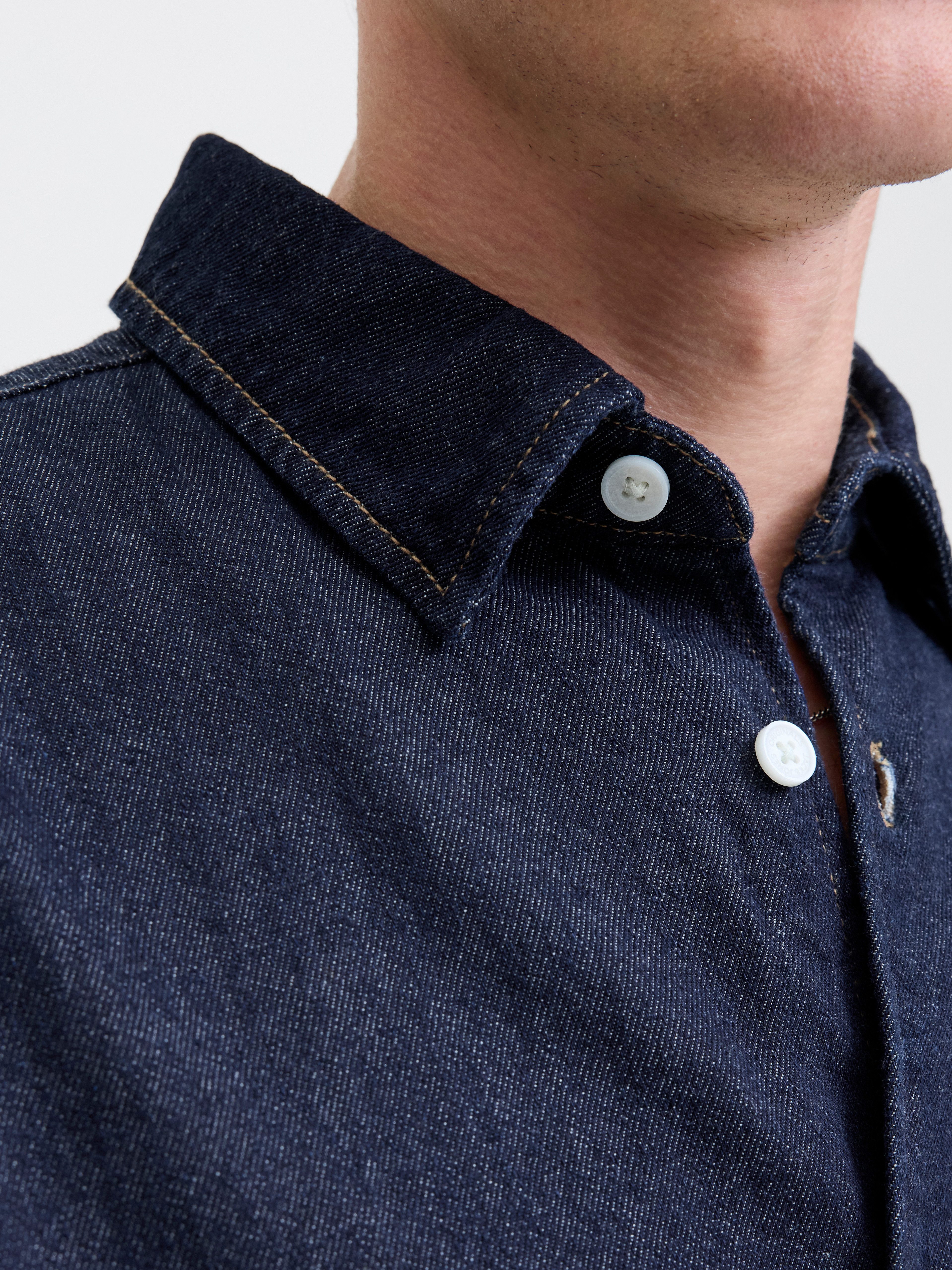 Jack & Jones Overhemd met lange mouwen JORNORREBRO DENIM SHIRT LS SN