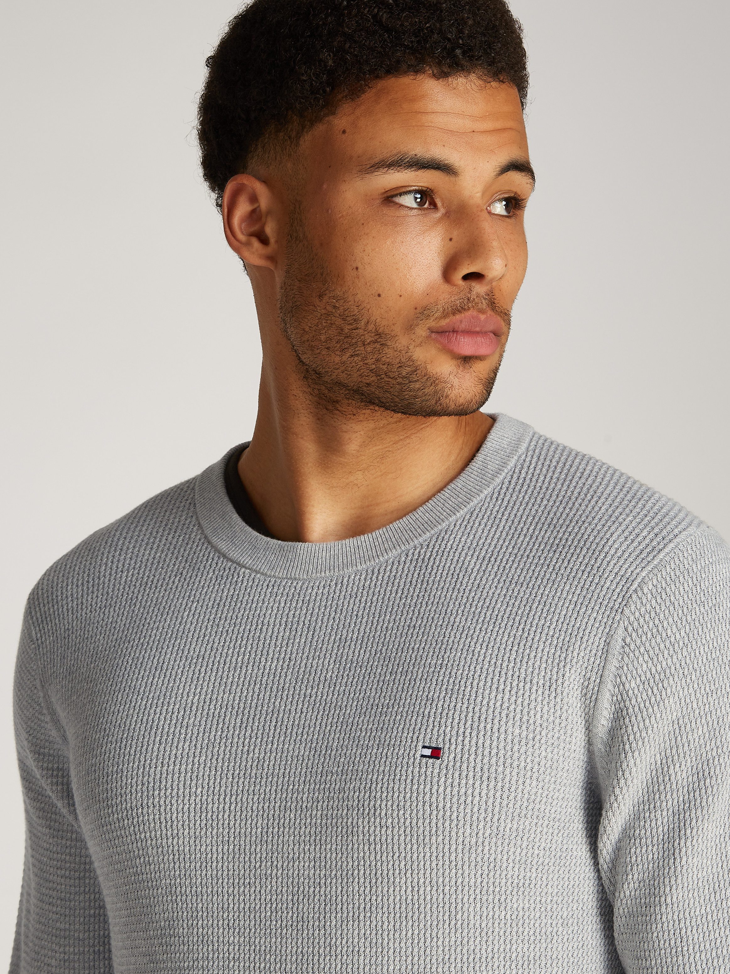 Tommy Hilfiger Trui met ronde hals REFINED STRUCTURE CREW NK