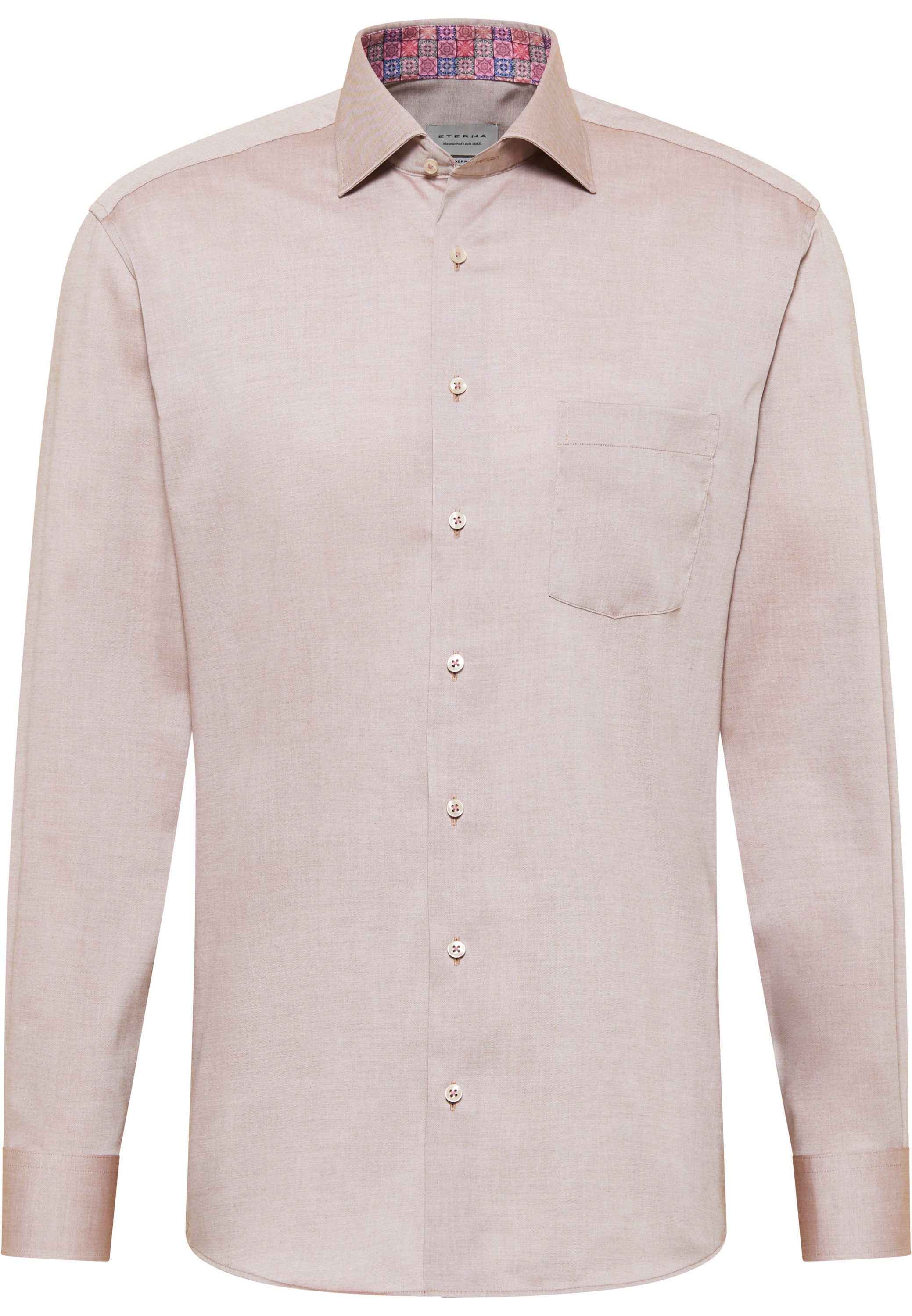 Eterna Overhemd met lange mouwen MODERN FIT NON IRON (strijkvrij)