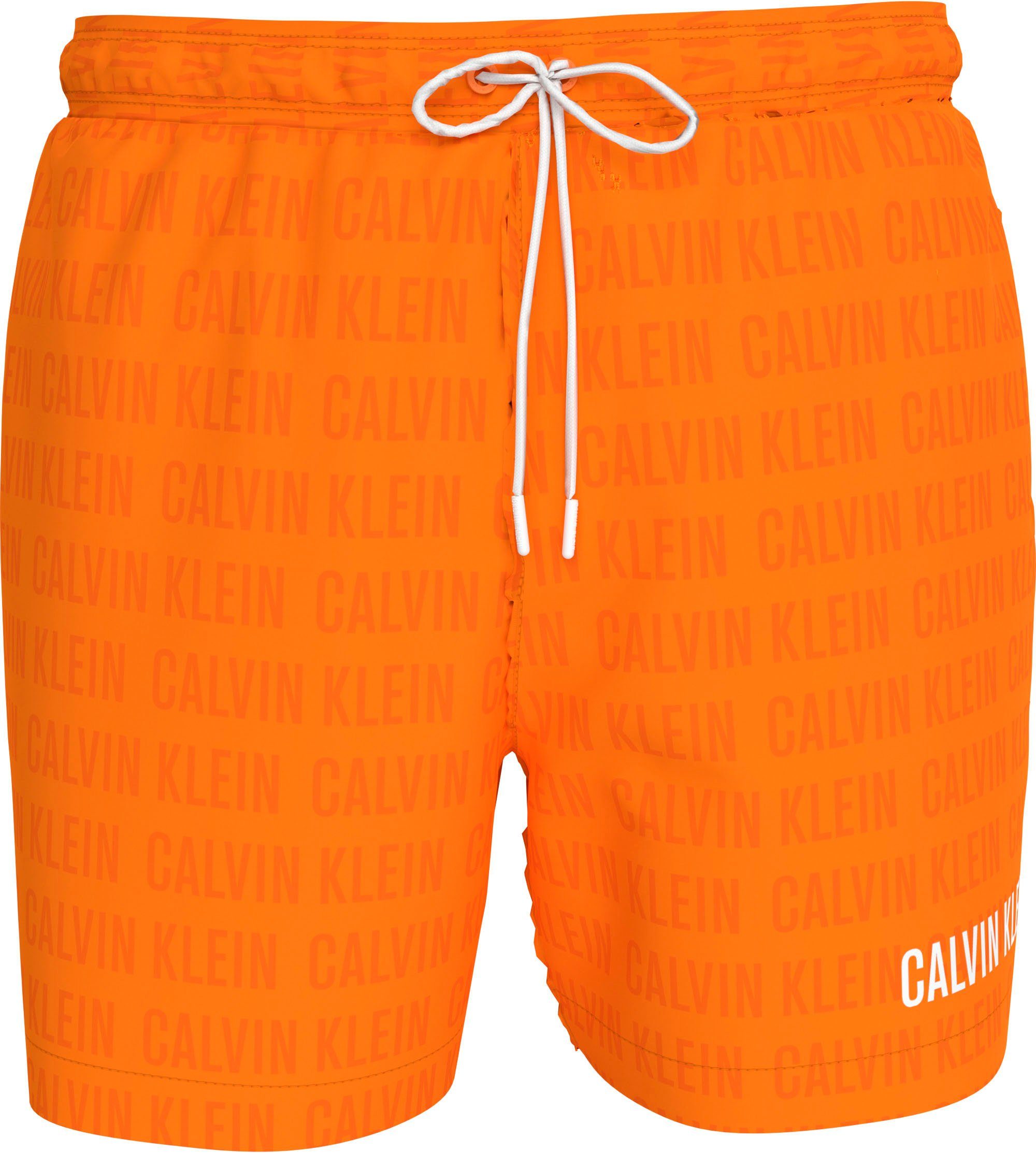 Calvin Klein Swimwear Zwemshort MEDIUM DRAWSTRING-WR PRINT met calvin klein all-over print