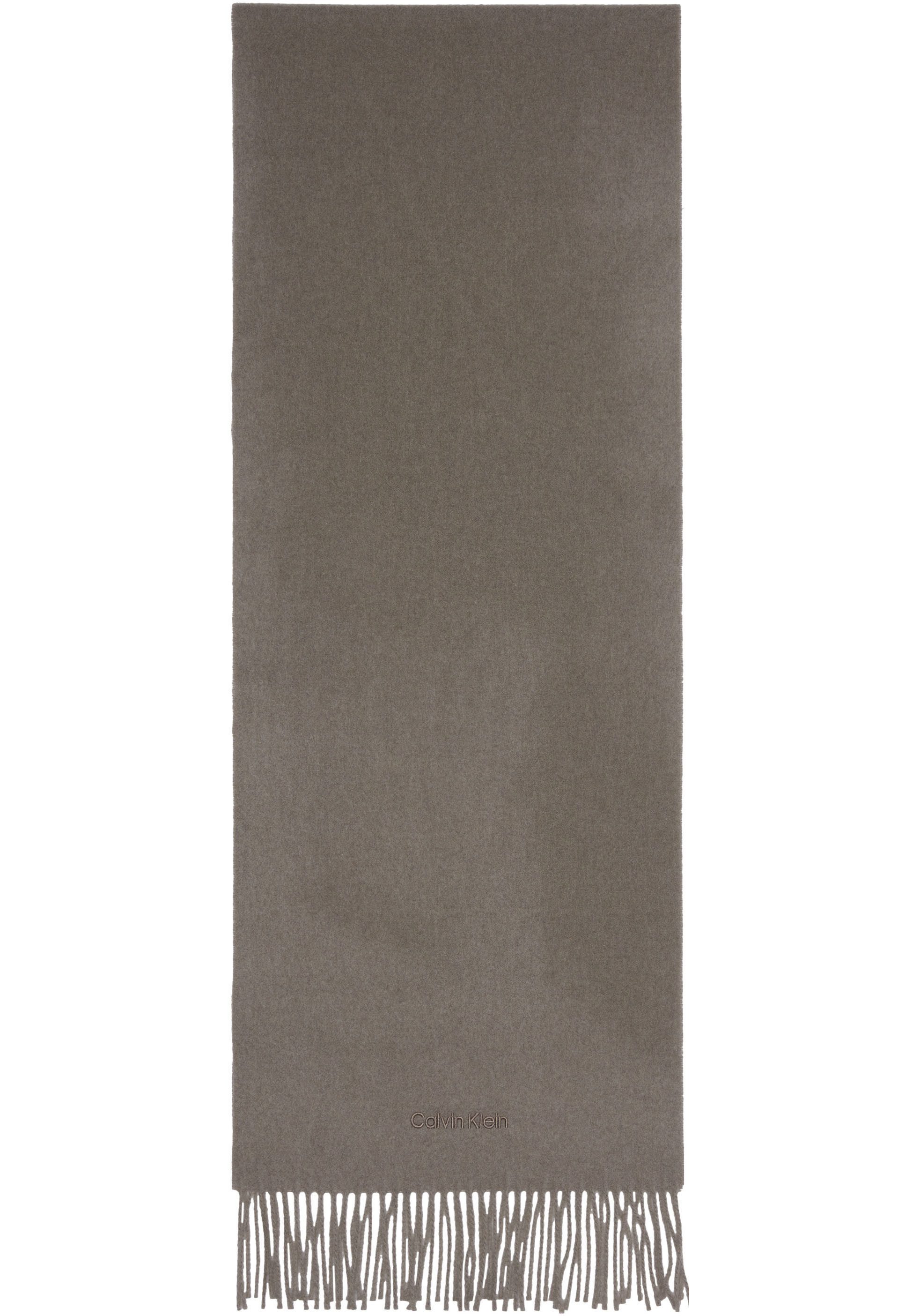 Calvin Klein Sjaal CLASSIC WOOL SCARF met geborduurd logo