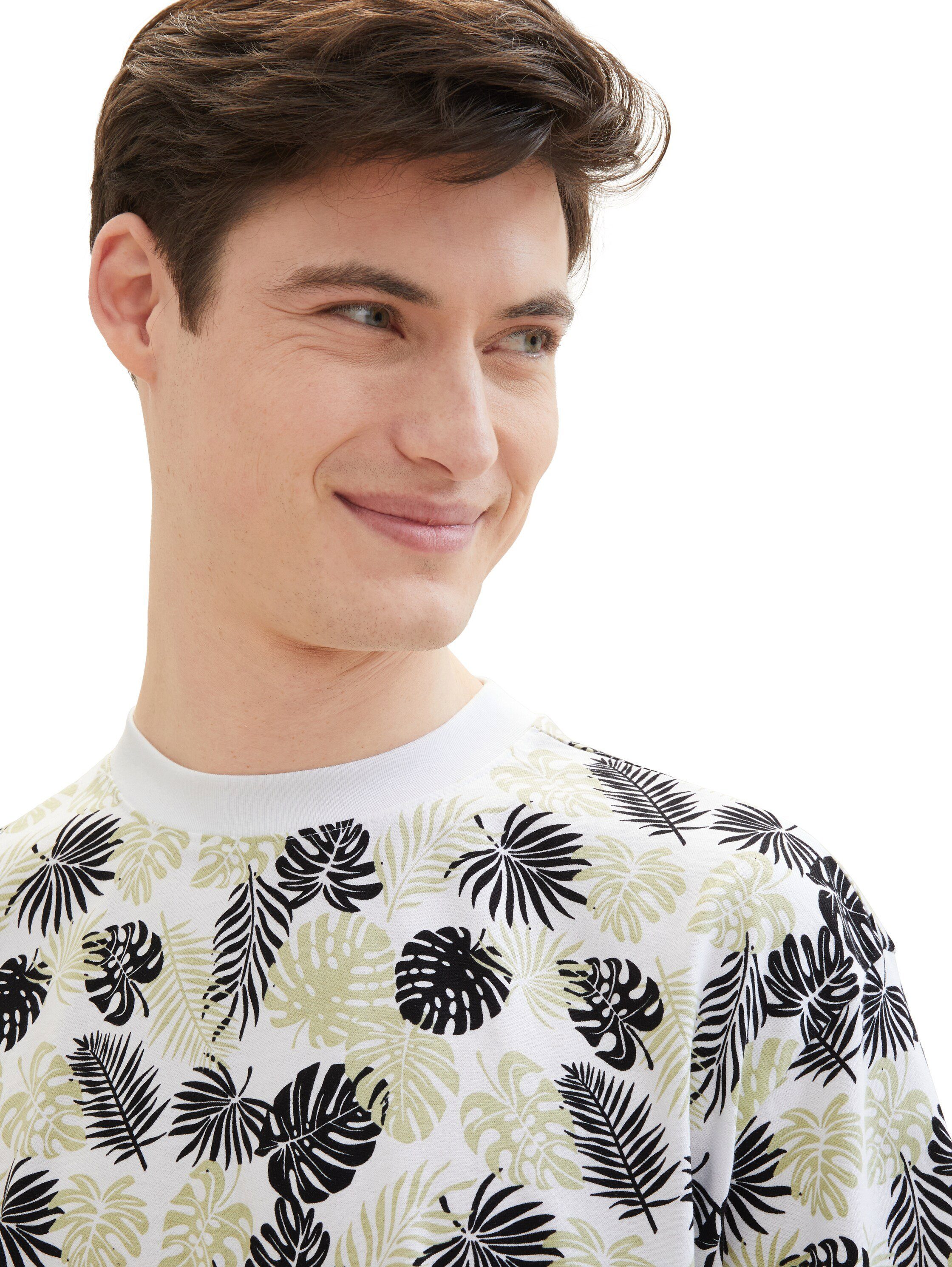 Tom Tailor Denim Shirt met print met all-over print