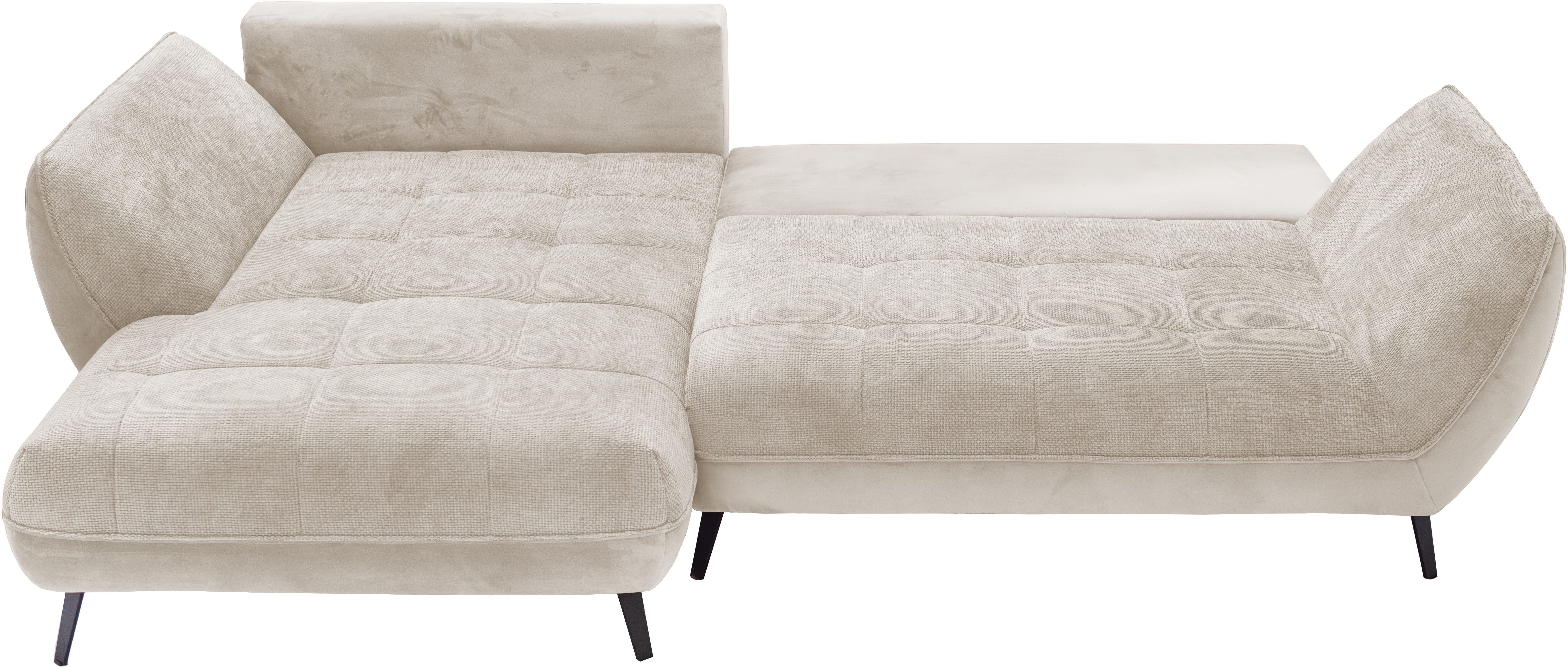exxpo - sofa fashion Hoekbank Midway met eenvoudige Easy-Lift bedfunctie, comfortabel en modern