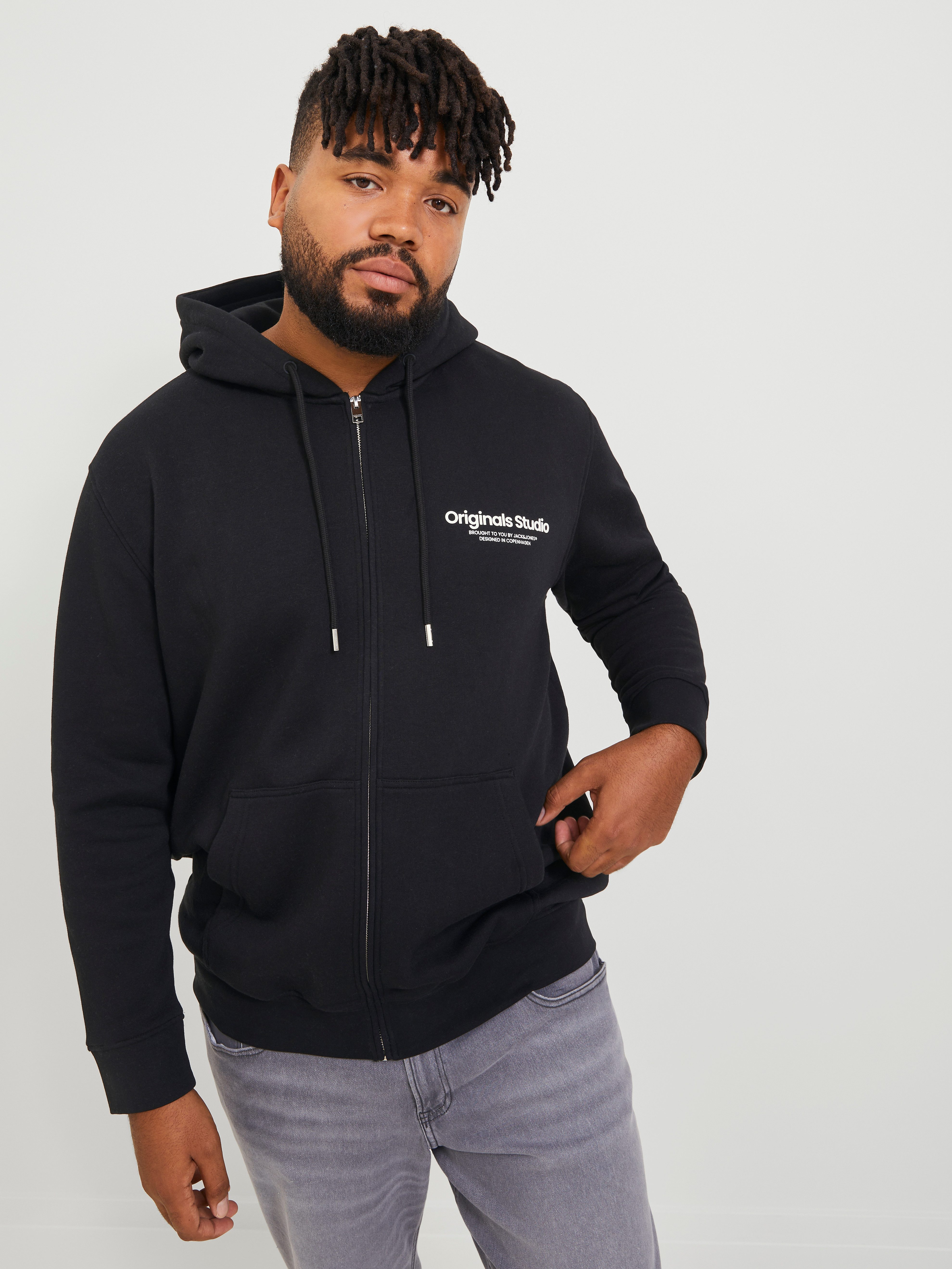 Jack & Jones PlusSize Capuchonsweatvest JORVESTERBRO SWEAT ZIP HOOD NOOS PLS