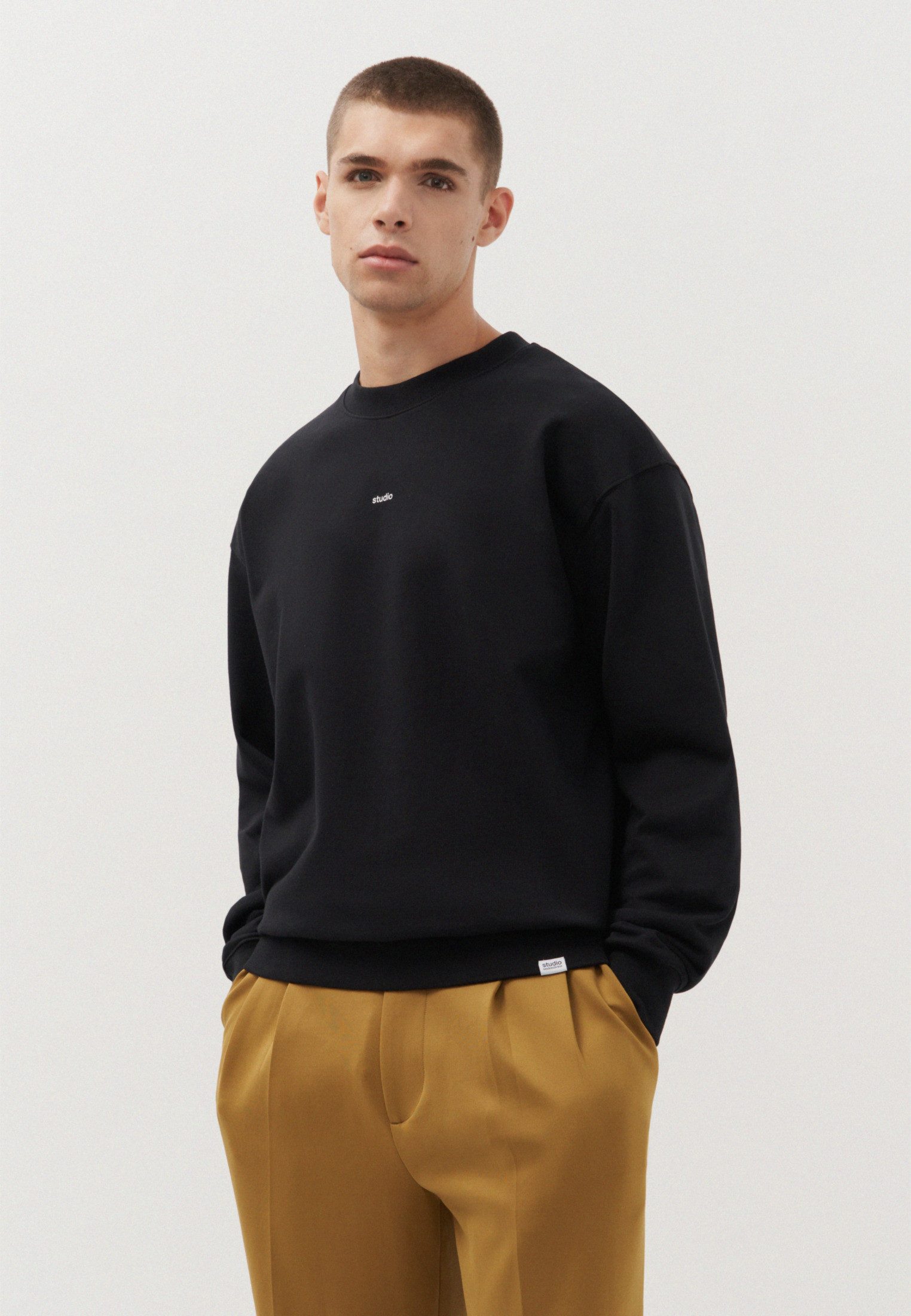 studio seidensticker Sweatshirt Studio Lange mouwen ronde hals uni
