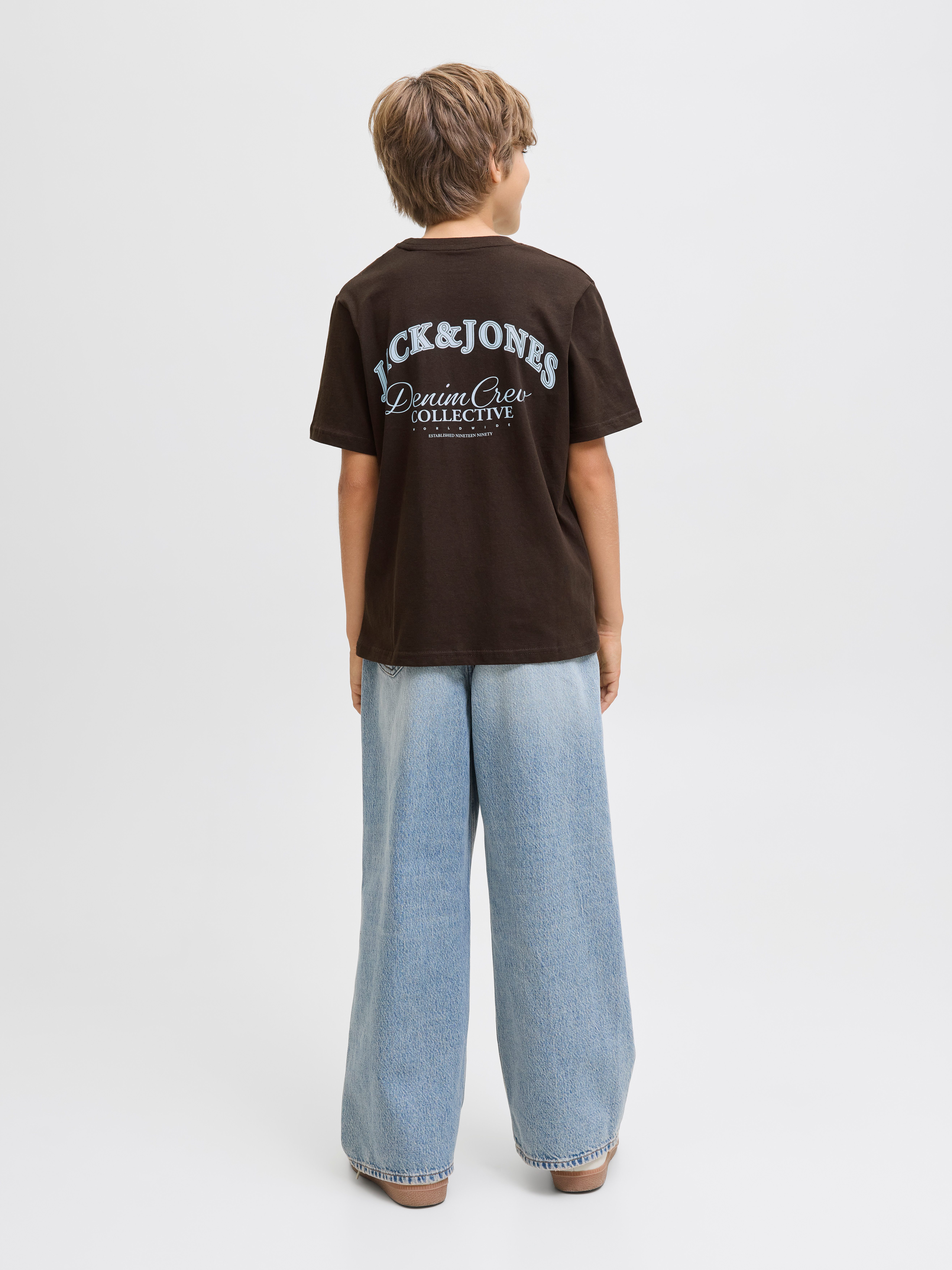 Jack & Jones Junior T-shirt JJEBRANDES BACKP RELAXED TEE SS SN JNR