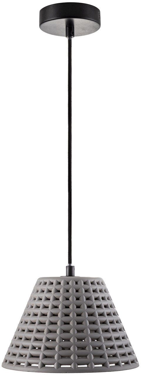 Paco Home Hanglamp Gitta Hanglamp led, E27 hek lamp woonkamer eetkamer keuken beton hanglampen grijs