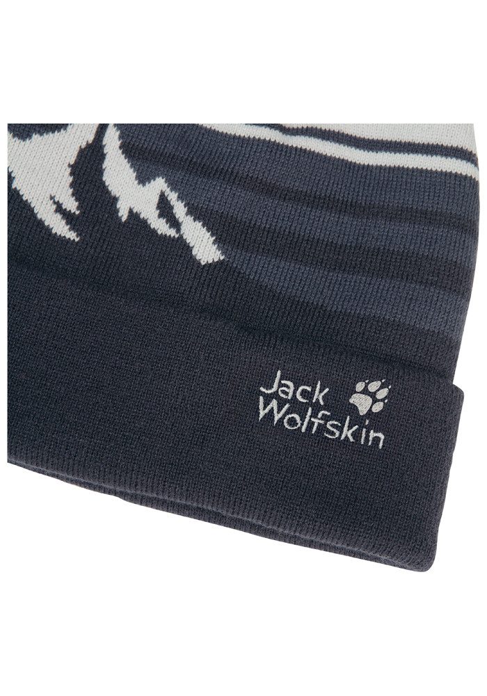 Jack Wolfskin Pomponmuts STRIPY POMPOM BEANIE K