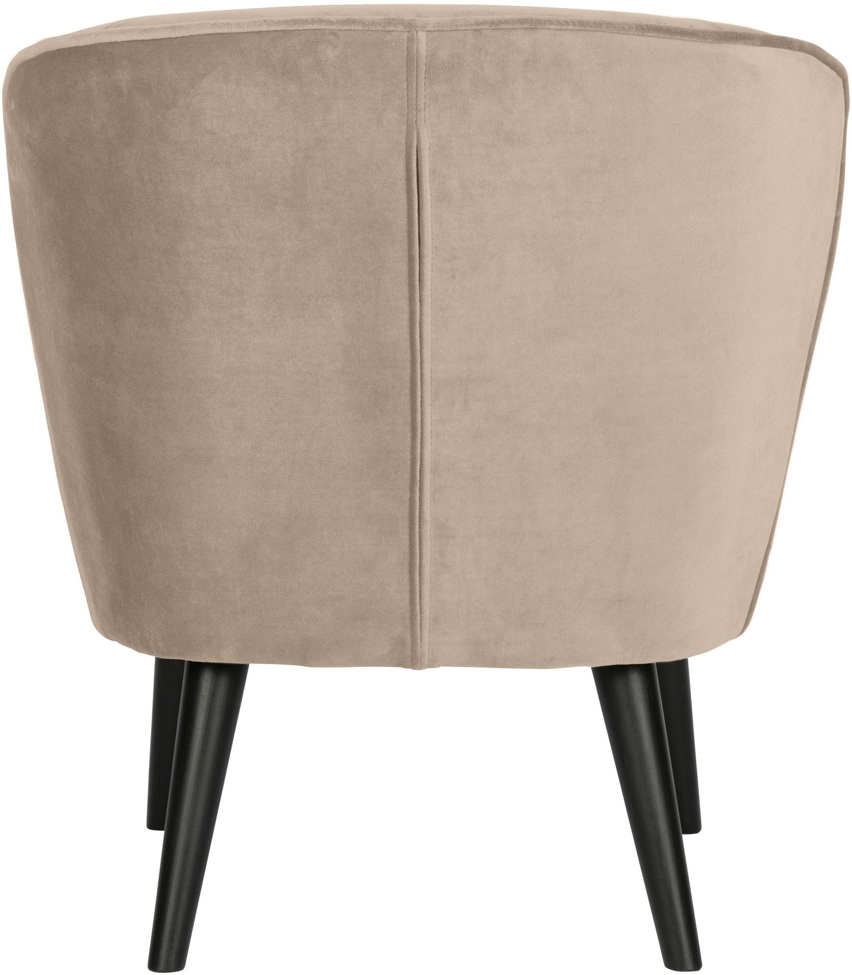 WOOOD Fauteuil Sara zacht gepolsterd, 4-poots frame, h 71 cm x b 59 cm