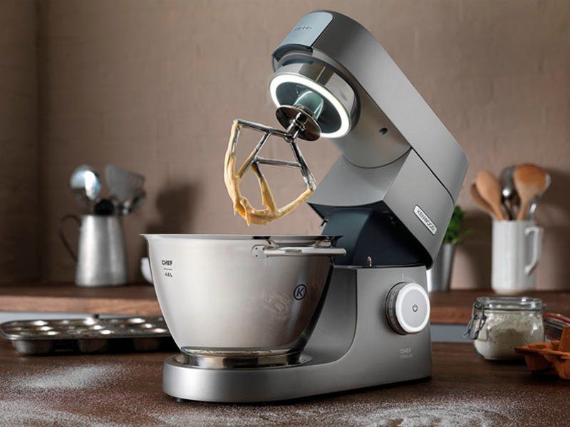 KENWOOD Keukenmachineschaal Chef Titanium edelstalen mengkom KAT711SS voor alle chef titanium-keukenmachines uit de kvc7000 / 7300 / 7400 serie