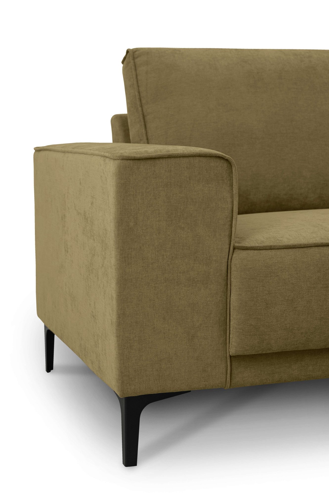 Places of Style Hoekbank Oland, structuur, platweefsel, luxe microvezel, bouclé