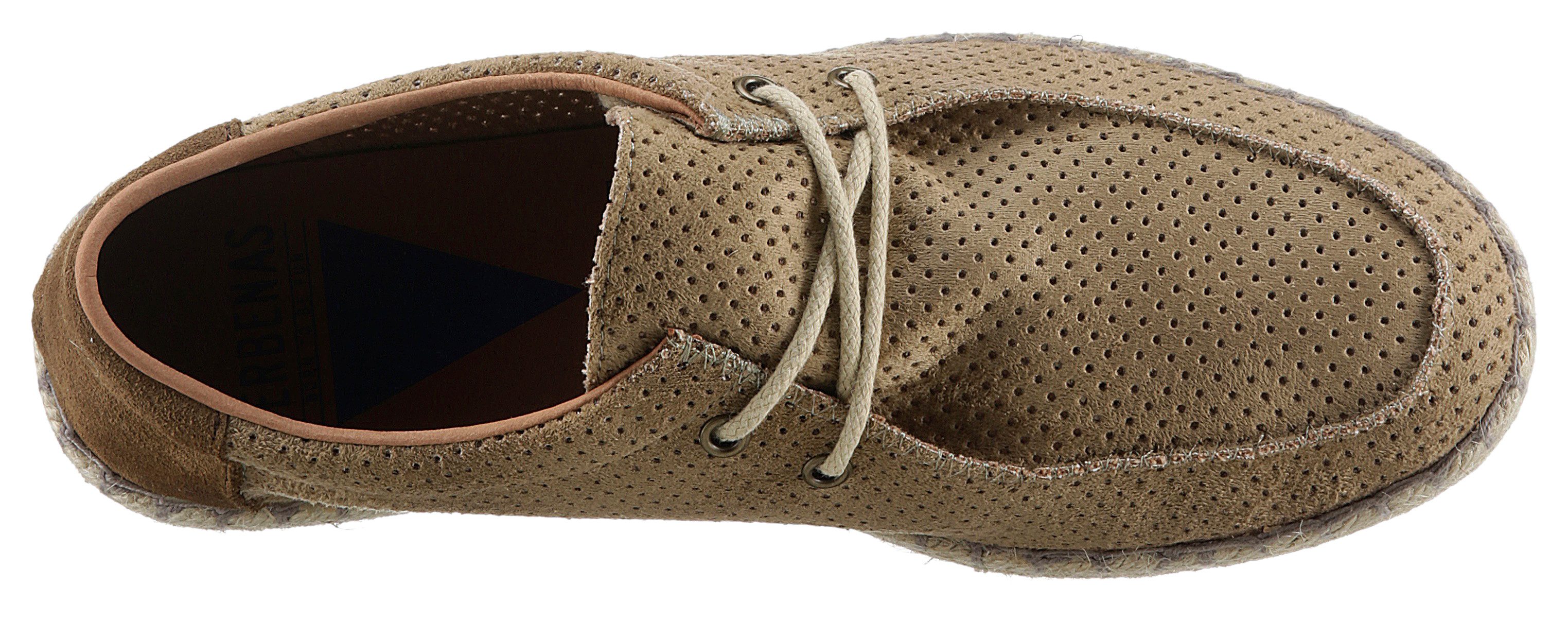 VERBENAS Mocassins TRUMAN HOLE , espadrilles, zomerschoen, vrijetijdsschoen met mooie siernaad