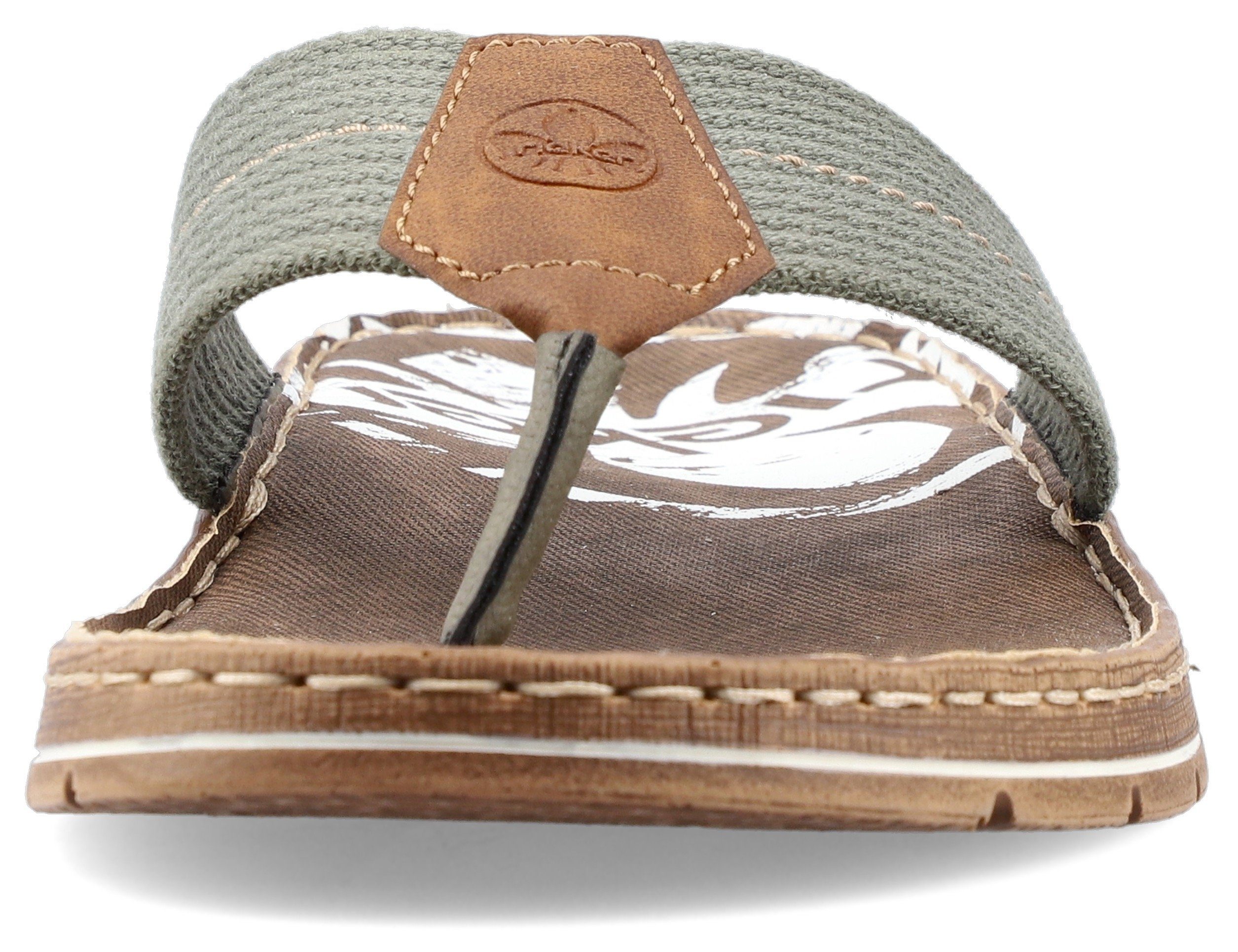Rieker Teenslippers zomerschoen, slippers, badschoen, zwemschip, met logo-opschrift