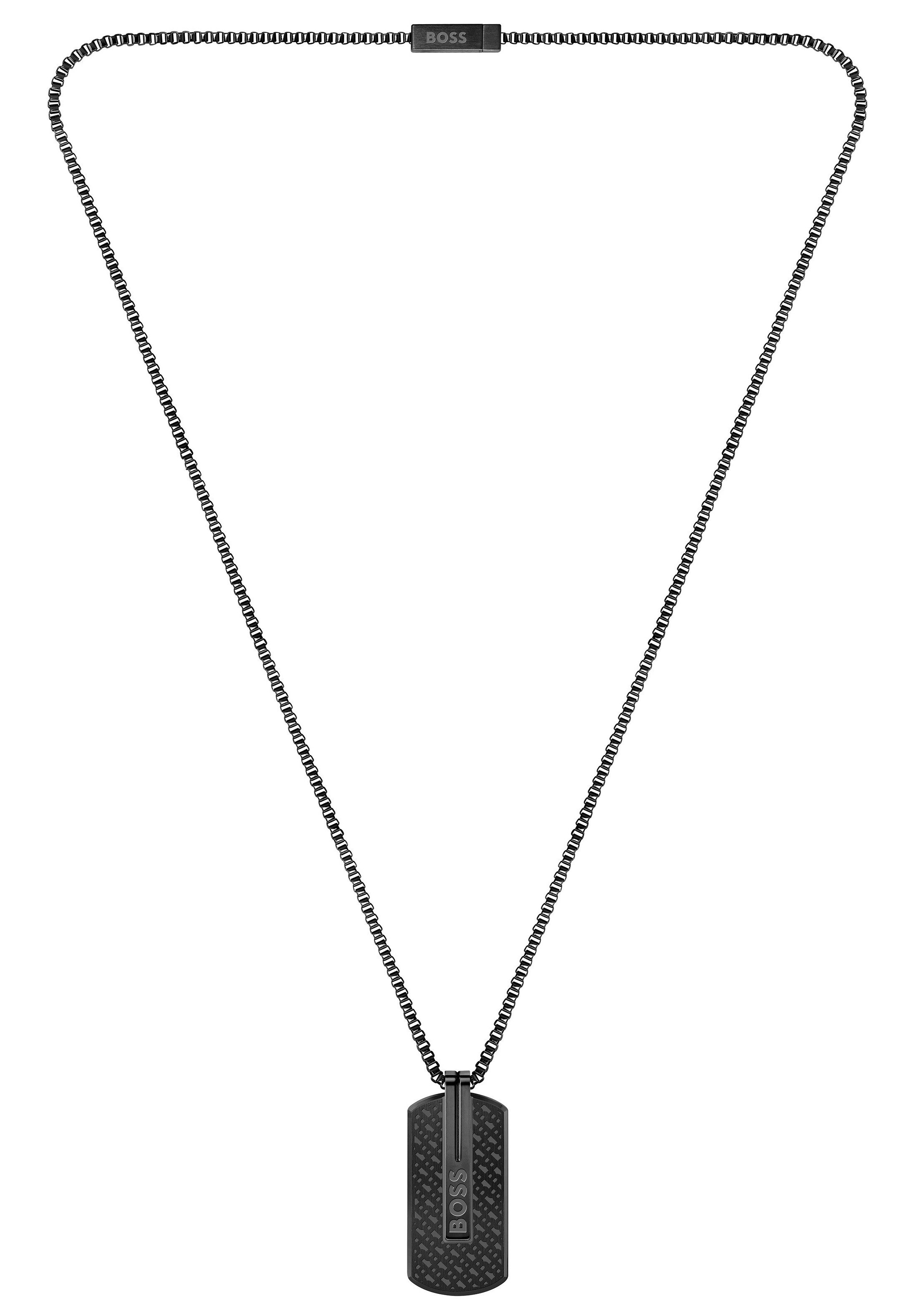 Boss Ketting met hanger Sieraad roestvrij staal halssieraad Venezianerketting ORLADO