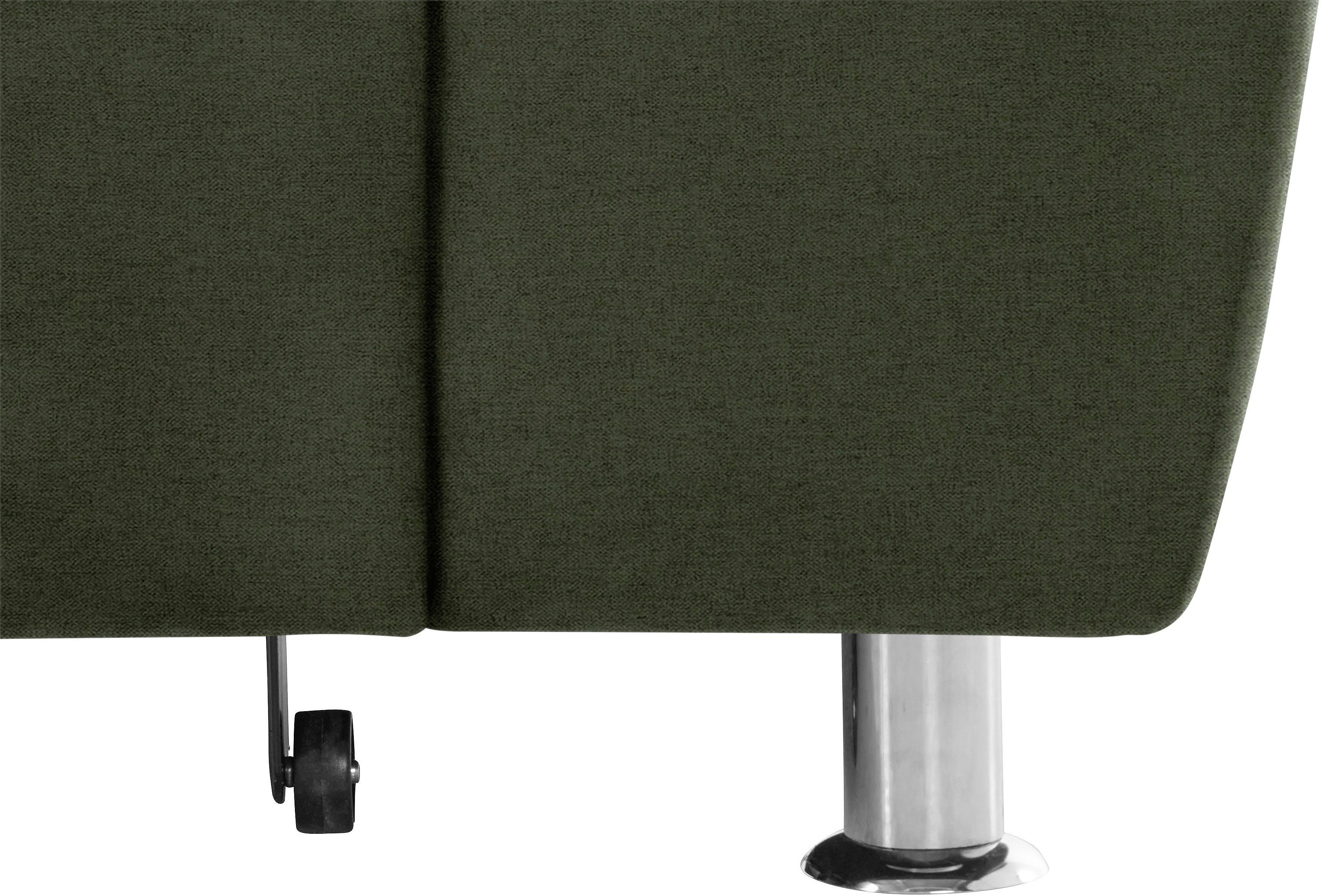 DOMO collection Hoekbank Franzi, tijdloos en elegant, moderne zittingstikking, L-Vorm