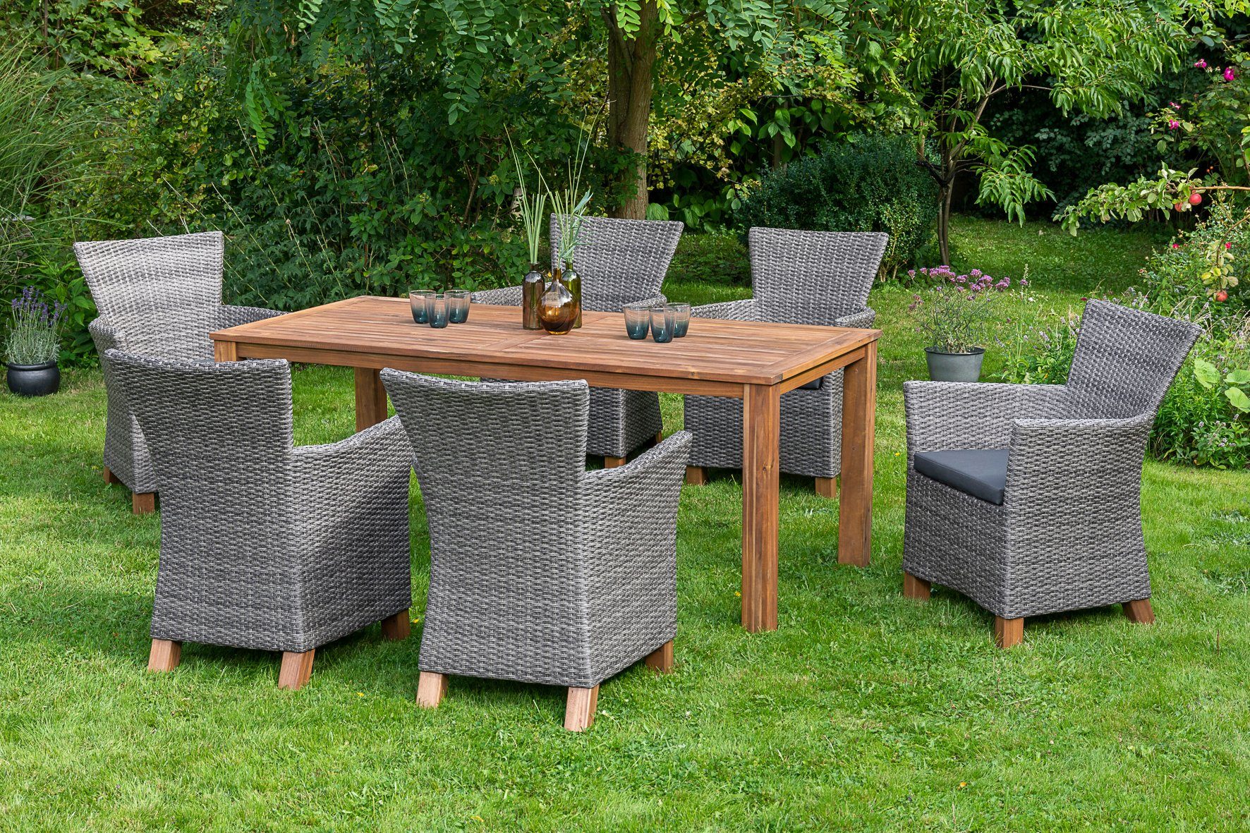 MERXX Tuin-eethoek Toscane tuinsets grijs