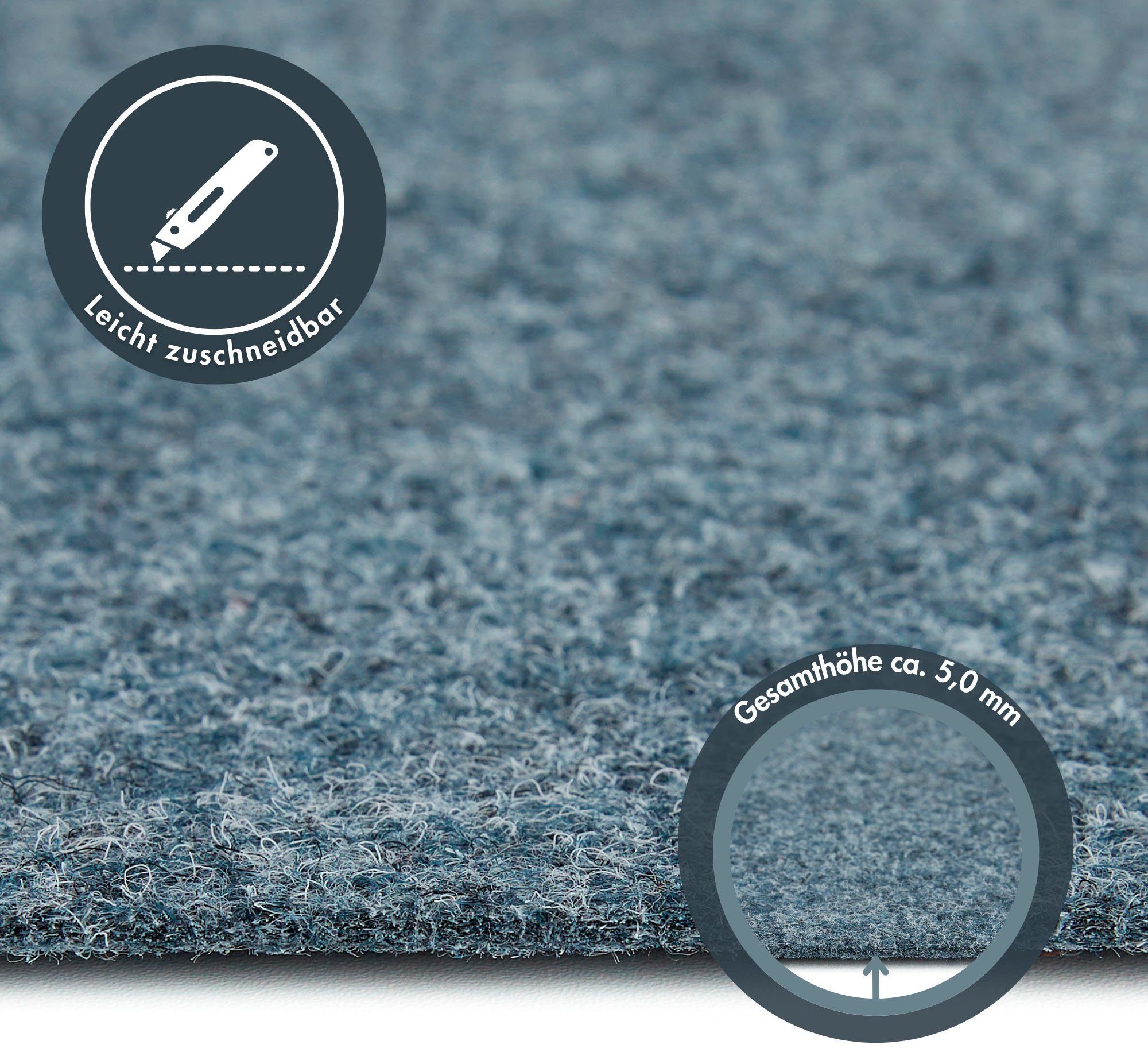 Andiamo Tapijt Invitay, naaldvilt, Made in Belgium gemêleerde look, breedte 200 cm of 400 cm, robuust en slijtvast