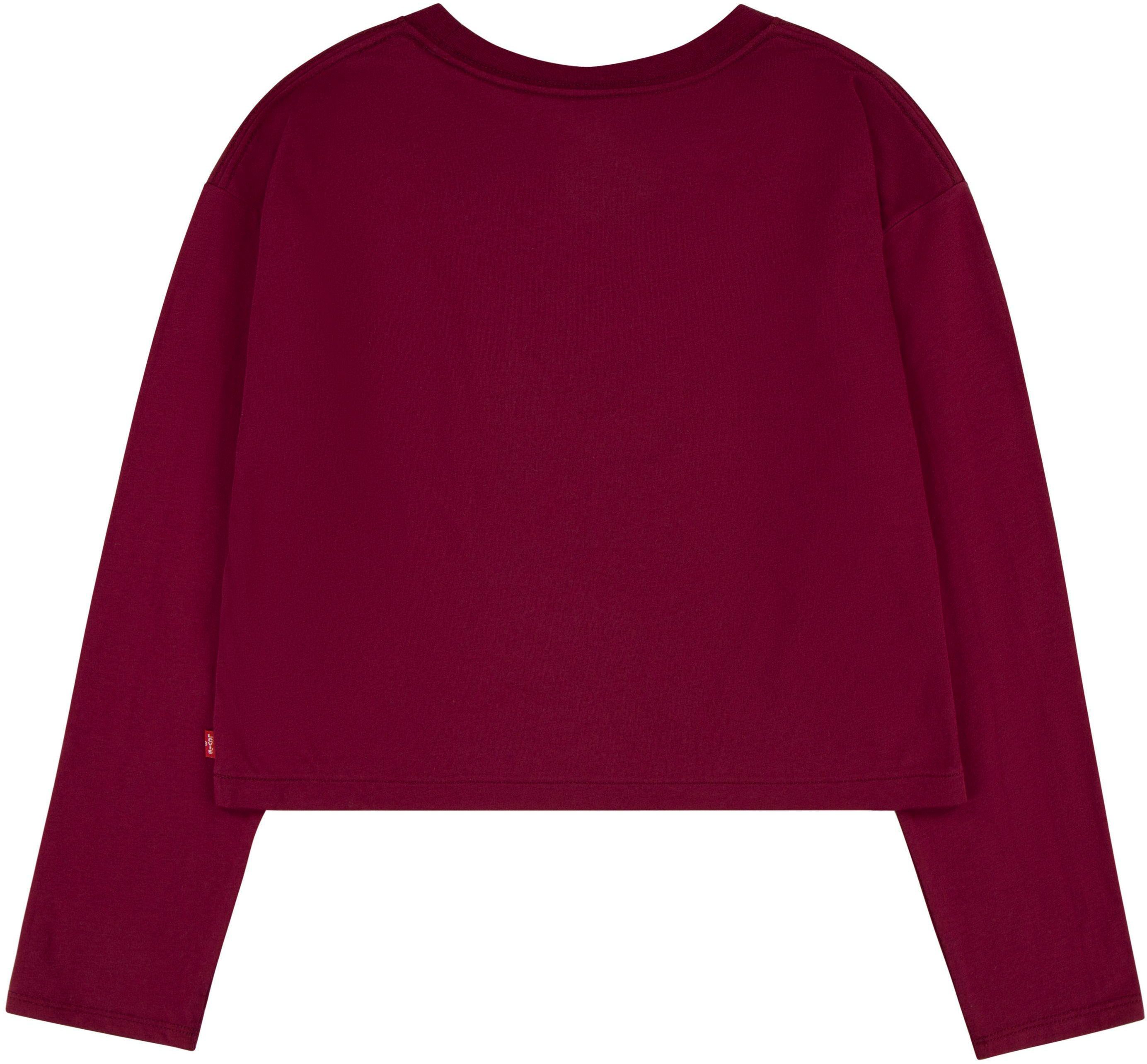 levi's kidswear shirt met lange mouwen for girls rood