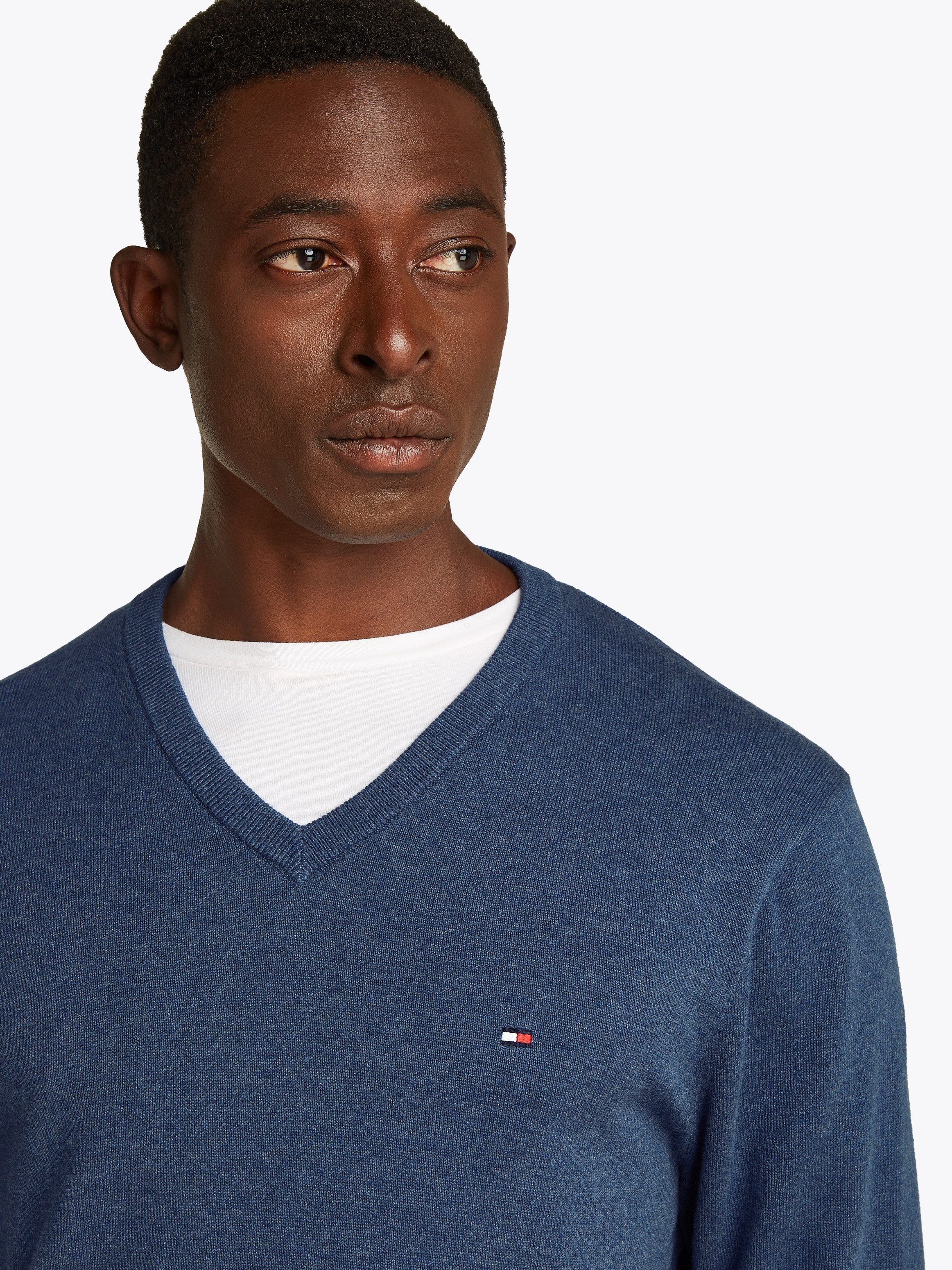 Tommy Hilfiger Gebreide trui ESSENTIAL COTTON V NECK