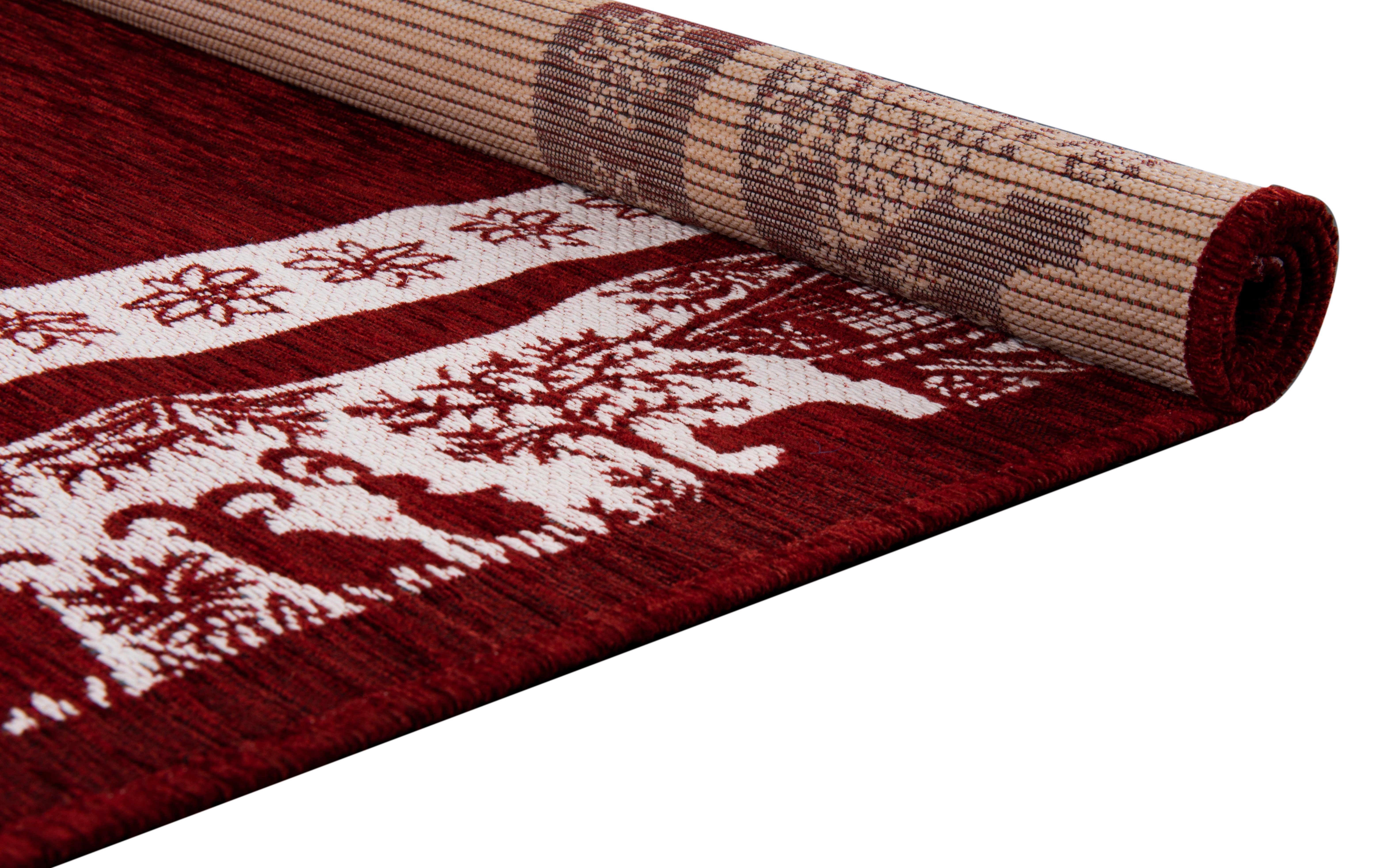 Gino Falcone Vloerkleed Vintages Corji decoratief alpine motief in de rand