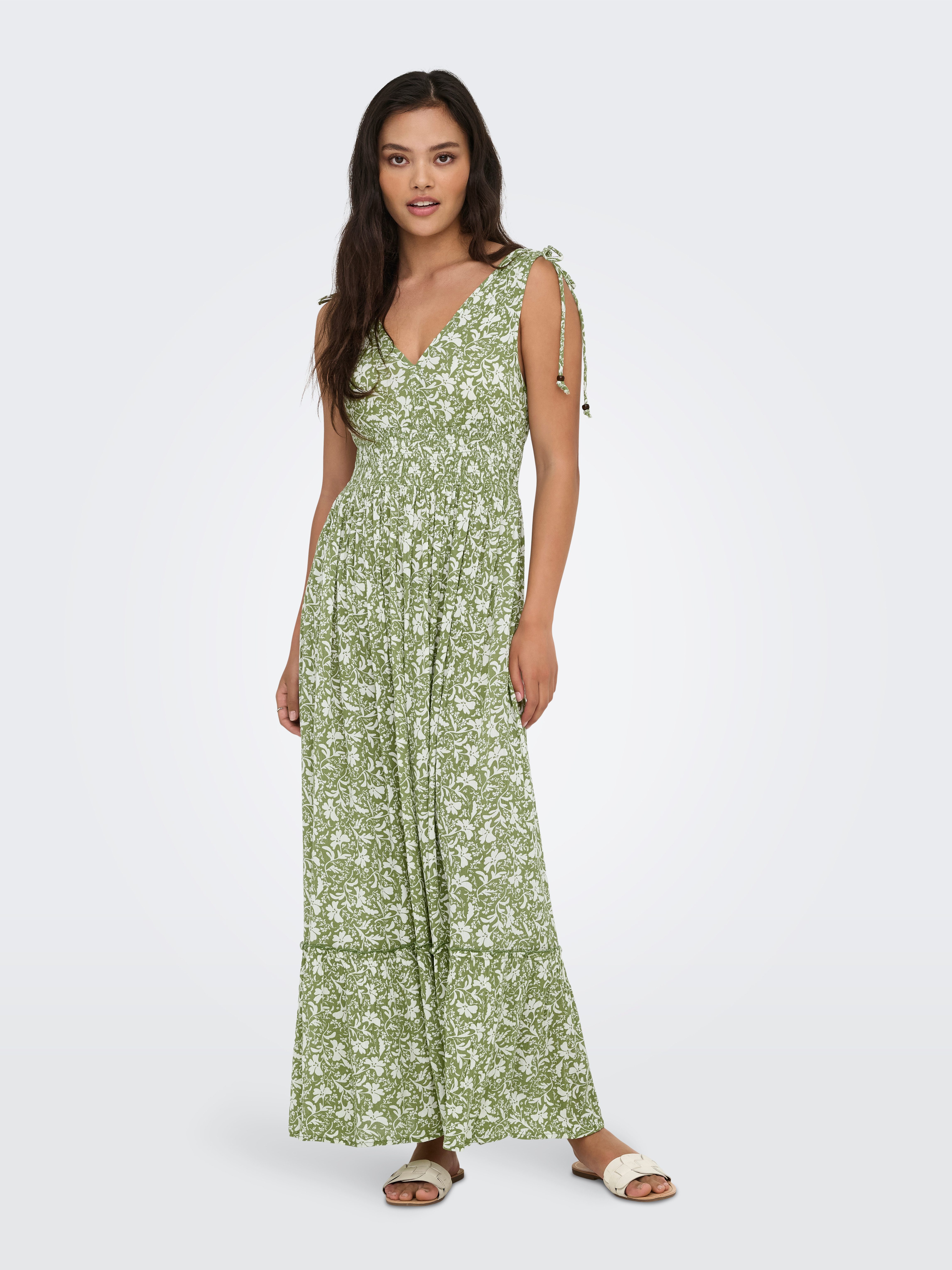 Only Maxi-jurk ONLFERNANDA LIFE S/L LONG DRESS WVN
