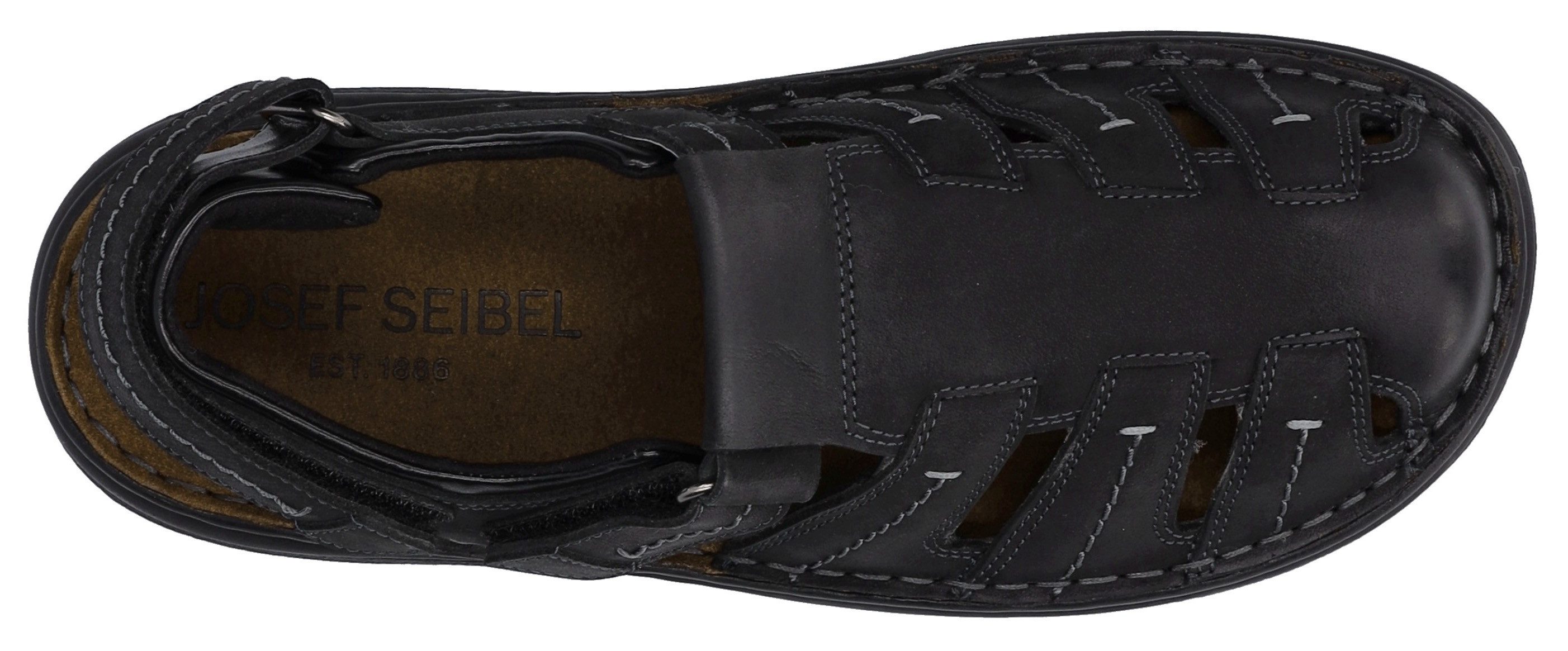 Josef Seibel Sandalen Max 92 , bakkersandalen, comfort-schoen, klittenbandschoen in brede vorm