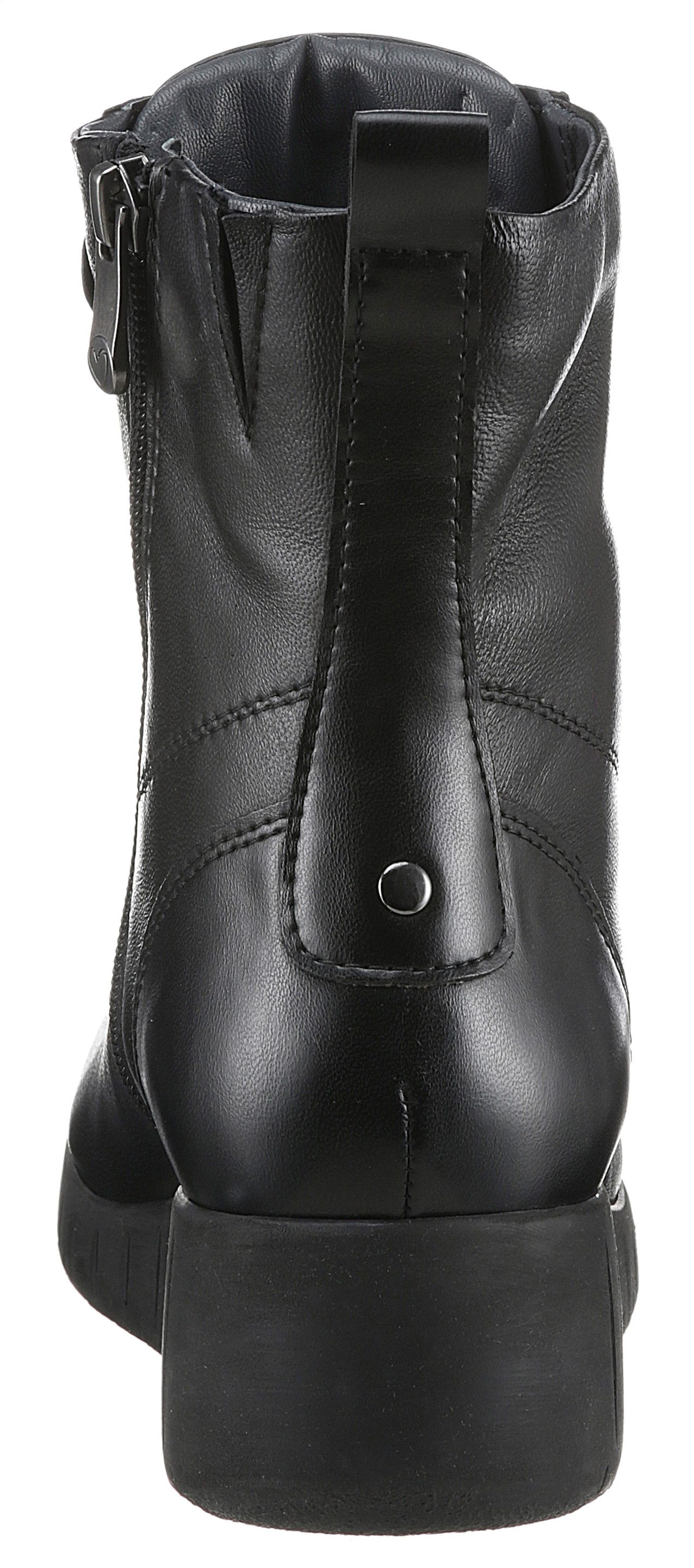 Marco Tozzi Veterschoenen CERASO , sleehak, veterschoen, enkellaars in comfortabele schoenwijdte