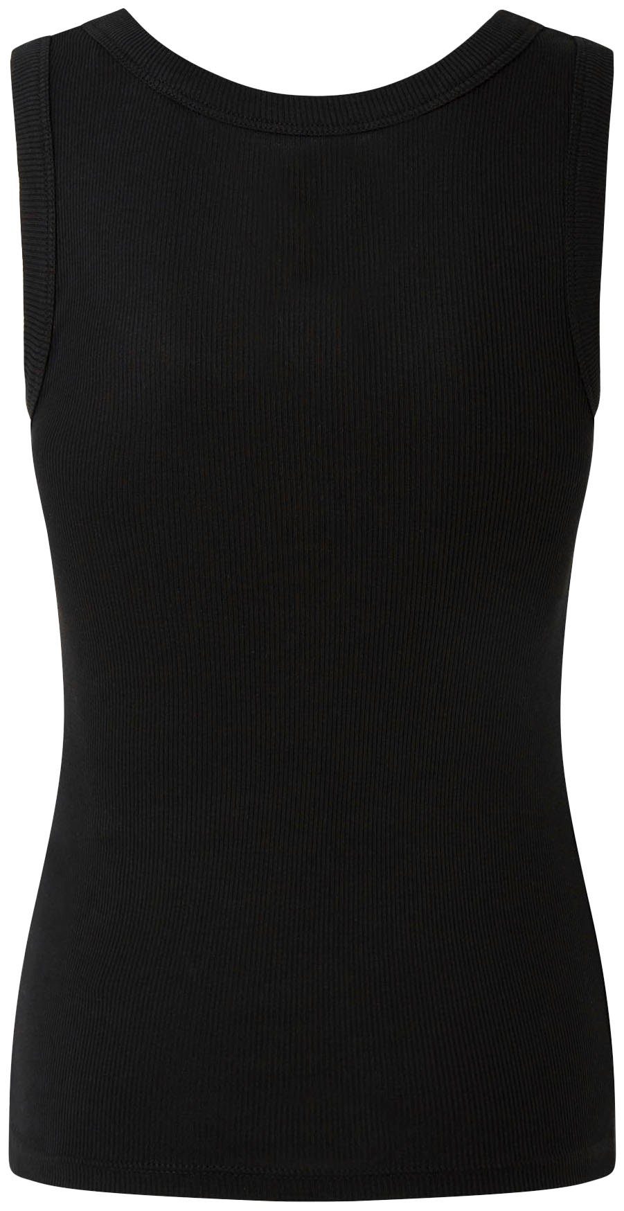 Pepe Jeans Tanktop LANE met kleine ton-sur-ton logo-borduursel