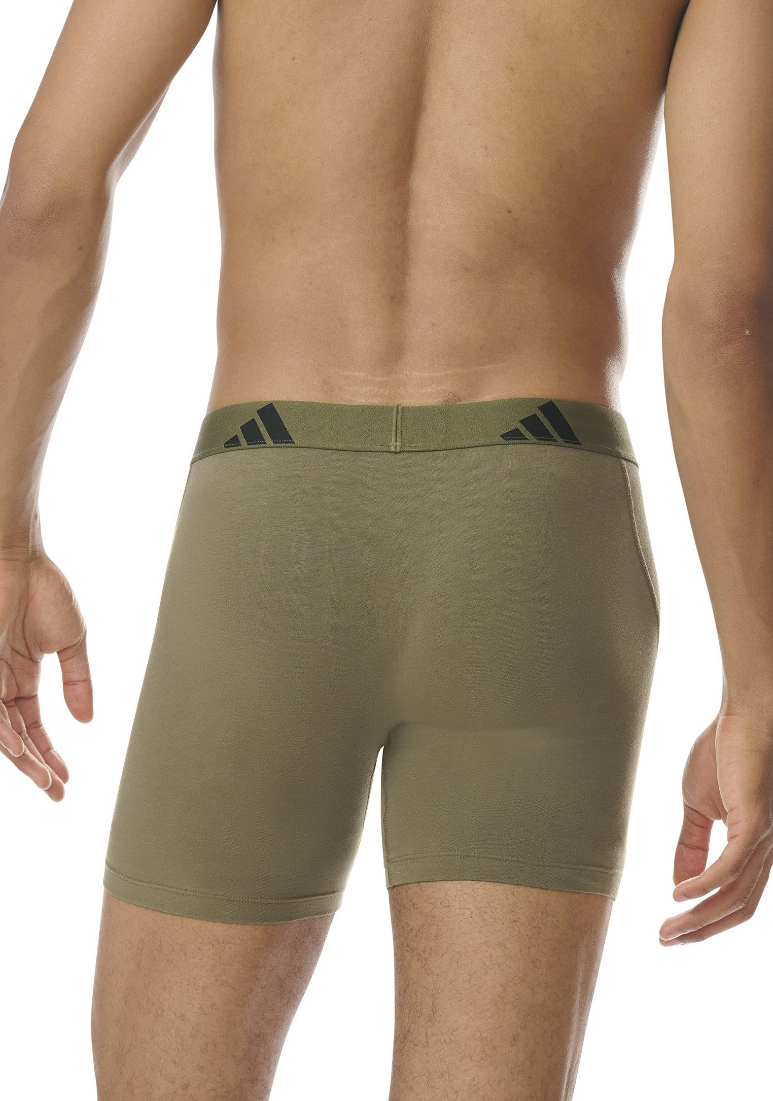 adidas Sportswear Boxershort Active Flex Cotton met iets langere pijp (Set van 3)
