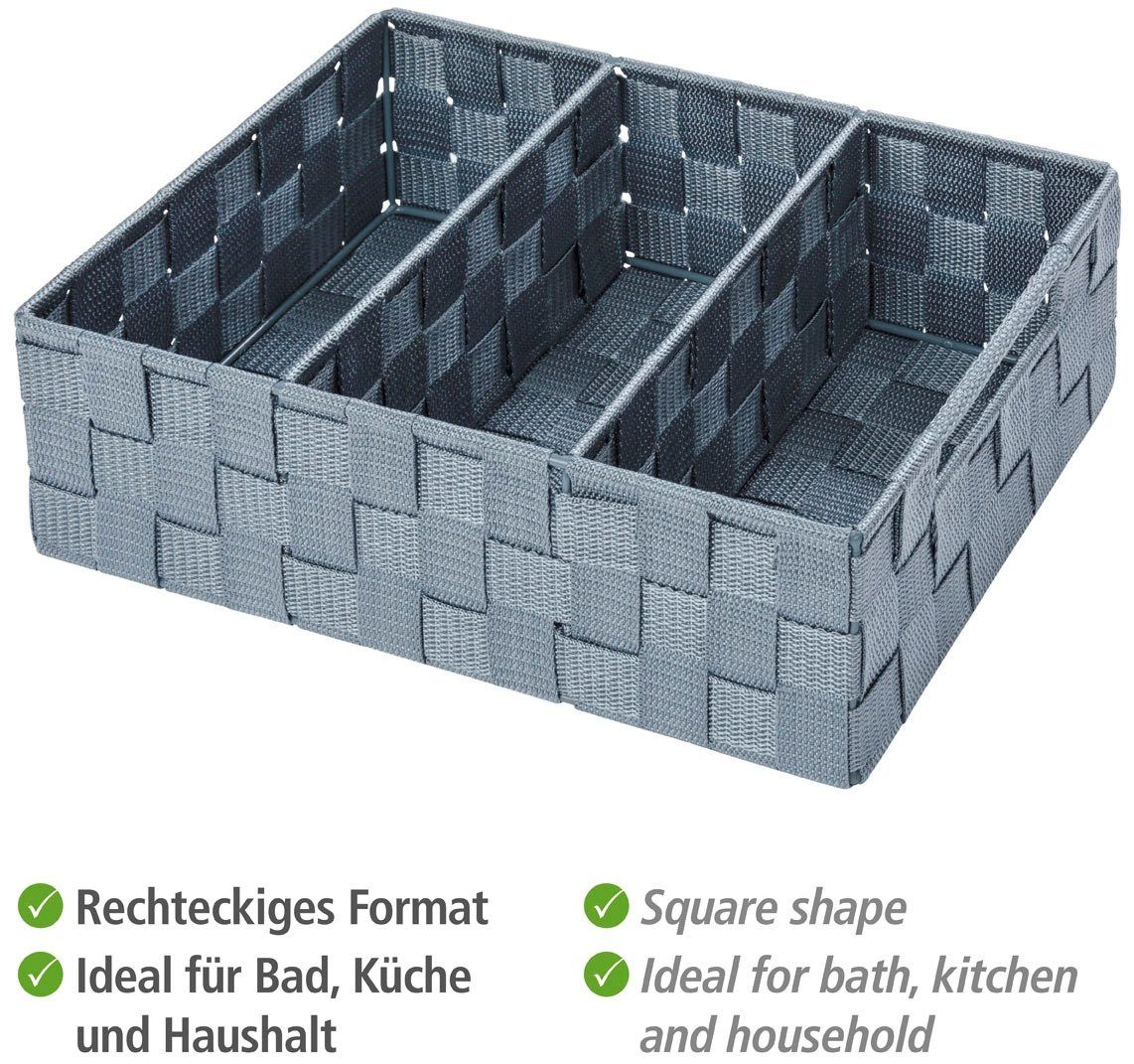 WENKO Badkamerorganizer Organizer Adria 3 vakken, met handvat