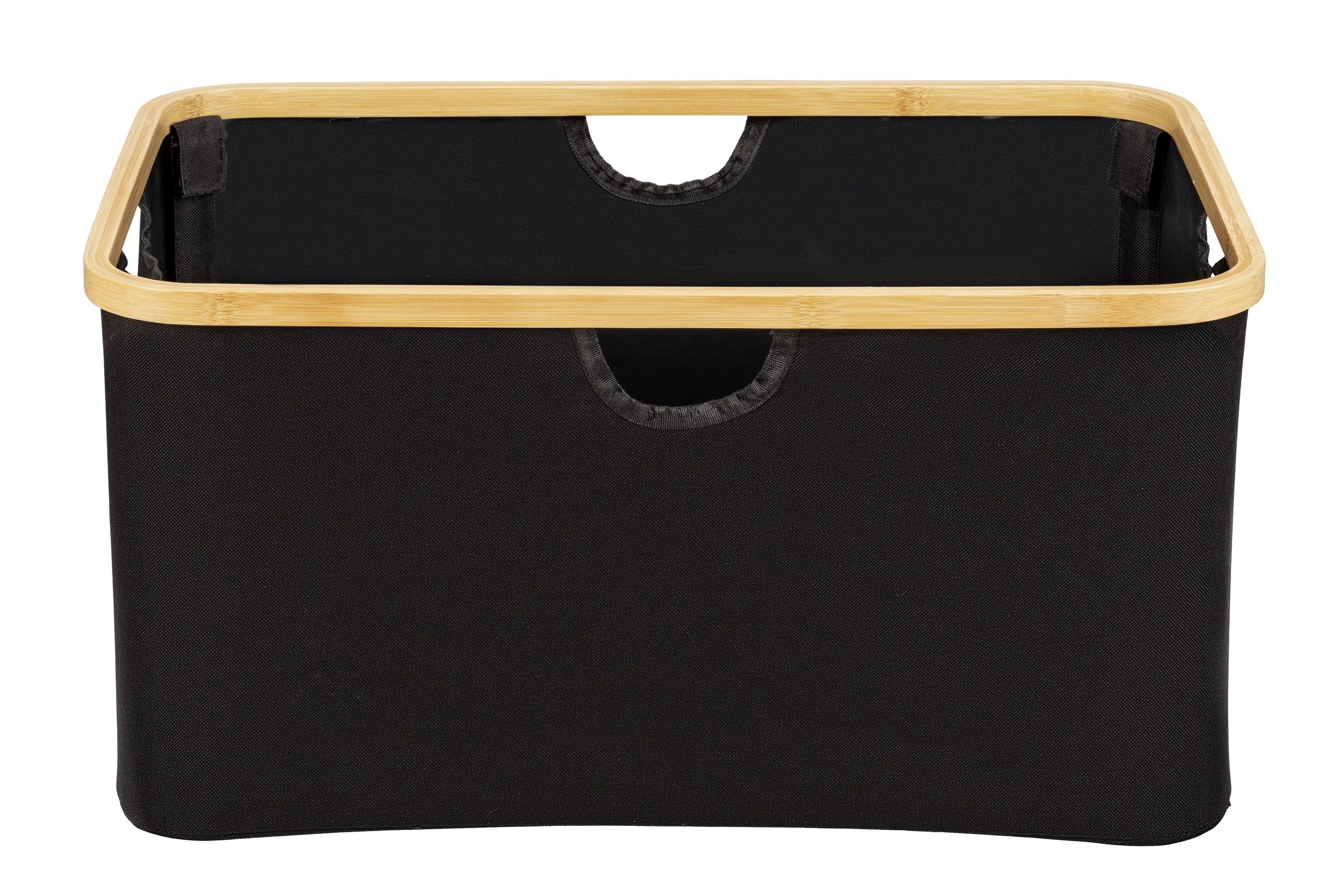 WENKO Wasmand Ecori opvouwbare wasverzamelaar, gerecycled polyester met bamboe frame (1 stuk)
