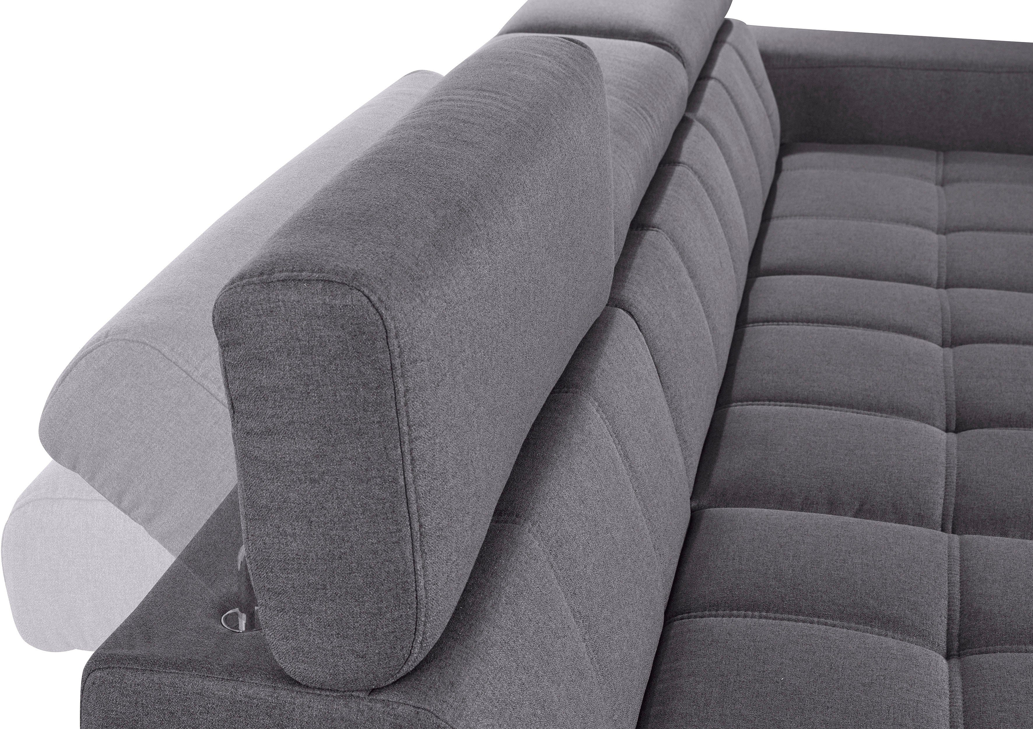 DOMO collection Hoekbank Cunelli mooie zitnaden als designelement, stevige zitcomfort, L-vorm