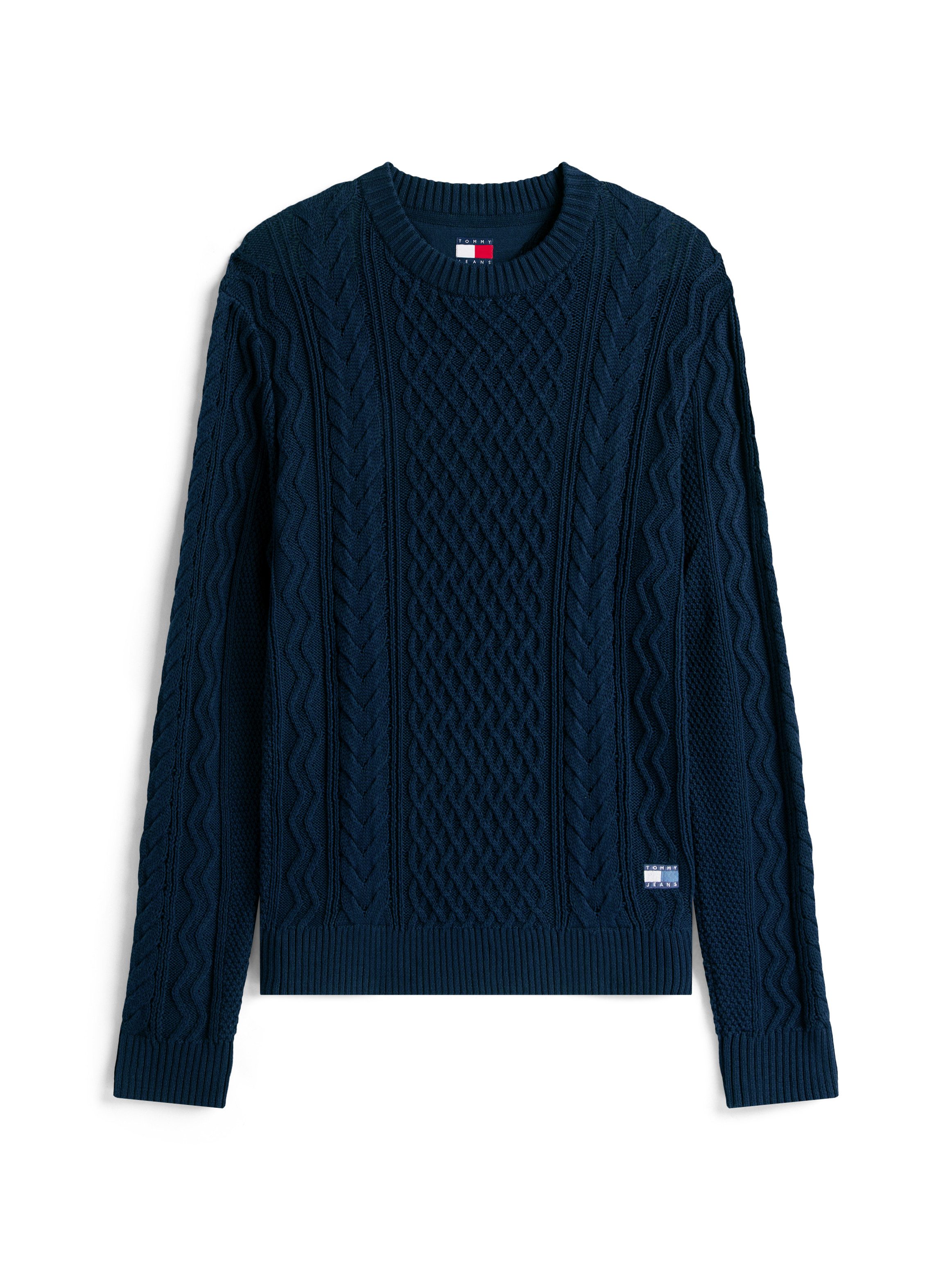 TOMMY JEANS Gebreide trui BADGE CABLE