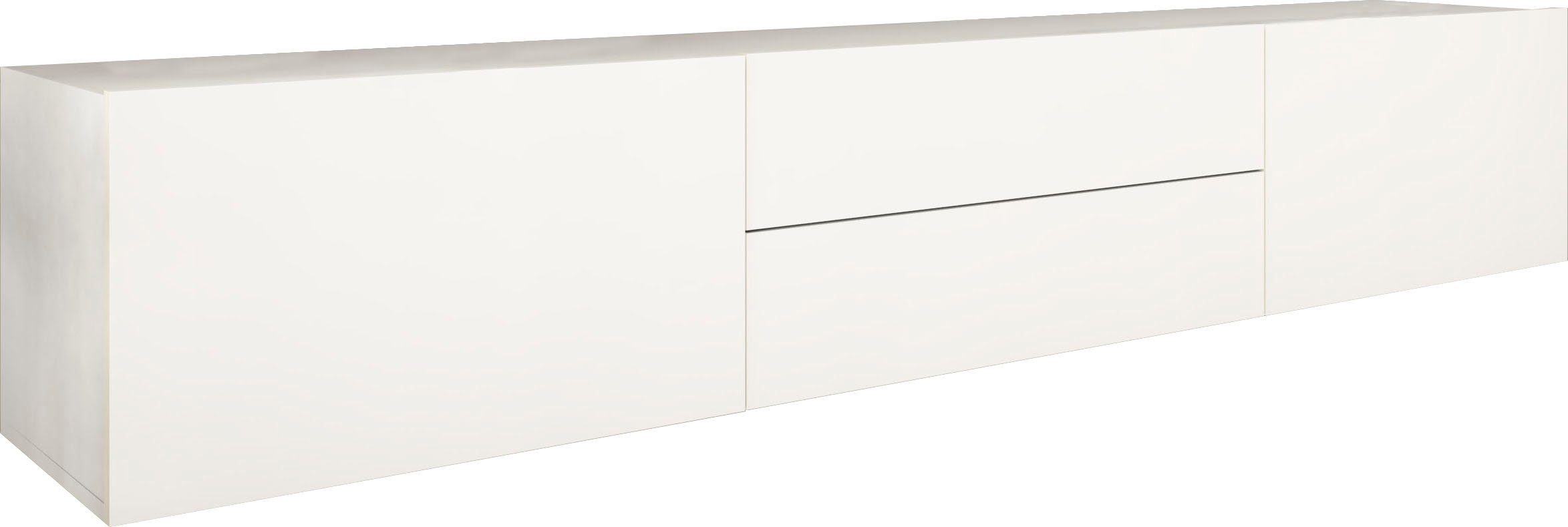 borchardt Möbel Tv-meubel Sophia Breedte 200 cm met 2 kleppen en 2 laden, staand en hangend