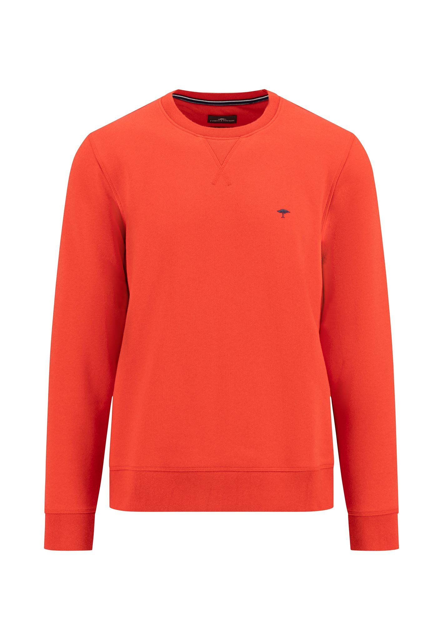FYNCH-HATTON Sweatshirt met geborduurd logo heren sweaters maat XXXL rood