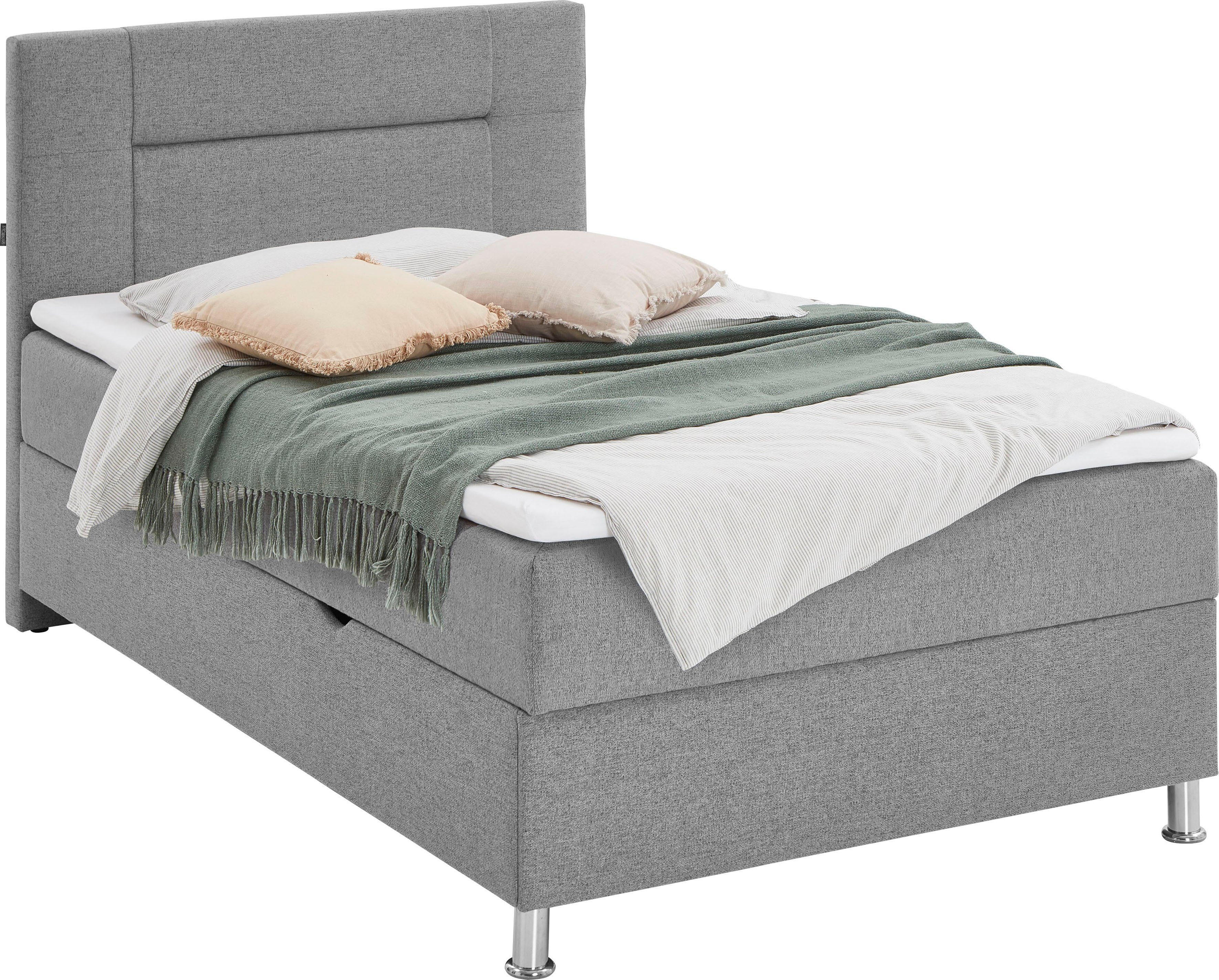 INOSIGN Boxspring Escalon met opbergruimte, inclusief topper beschikbaar in de breedtes 120x200 cm en 180x200 cm