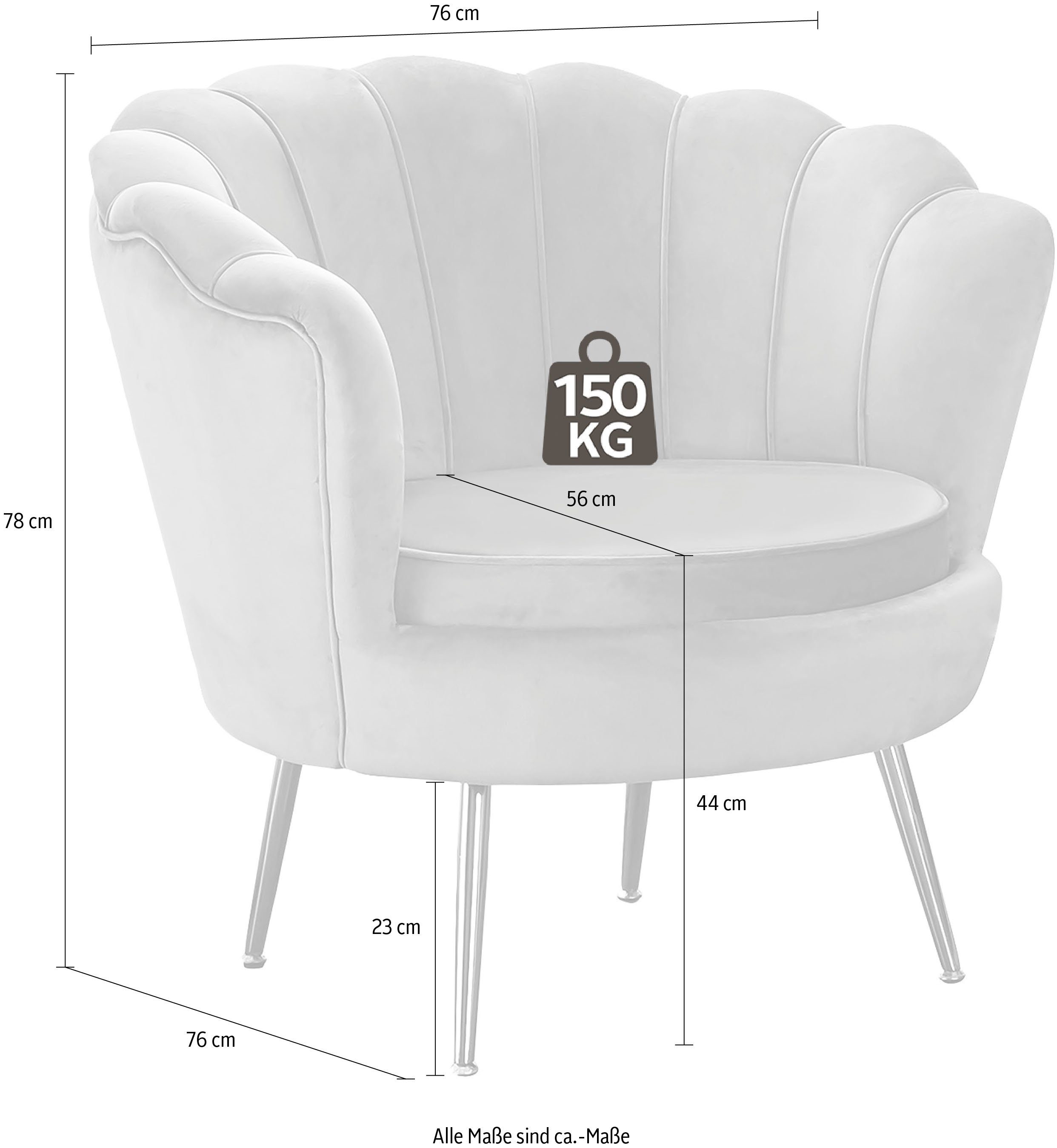 SalesFever Loungestoel Clam opvallend schelpdesign