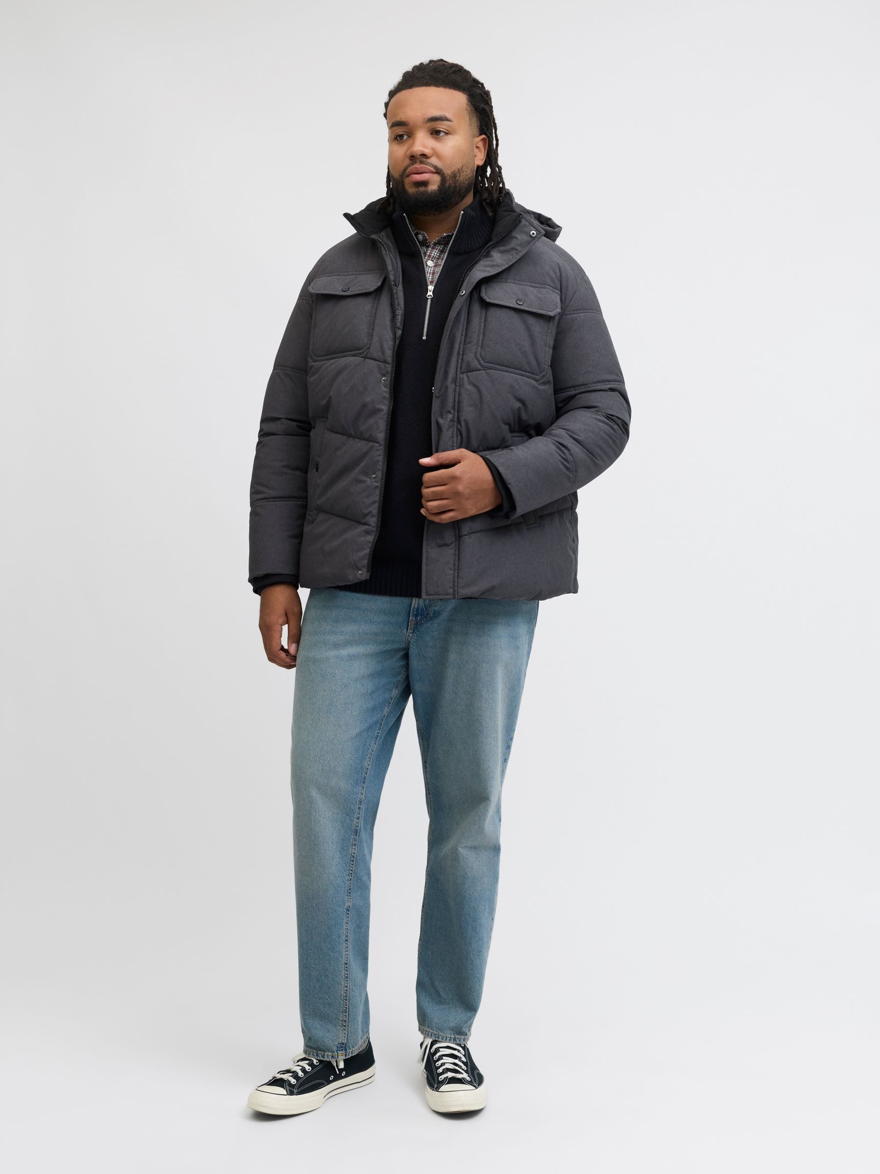 Jack & Jones PlusSize Gewatteerde jas JJMORGAN PUFFER JACKET PLS