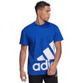 adidas performance t-shirt giant logo tee blauw