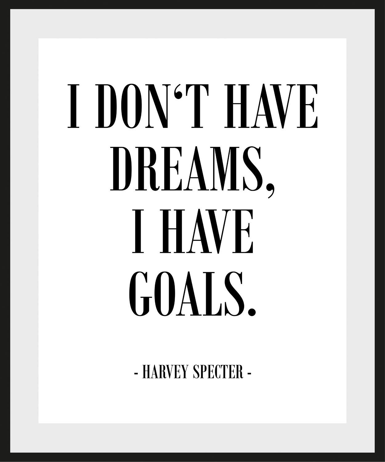 queence Wanddecoratie GOALS HD premium posterdruk incl. houten lijst (1 stuk)