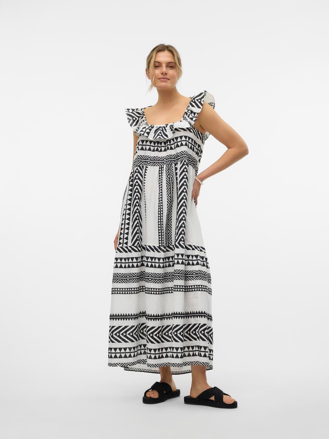 Vero Moda Maxi-jurk VMDICTHE SL ANKLE DRESS WVN GA