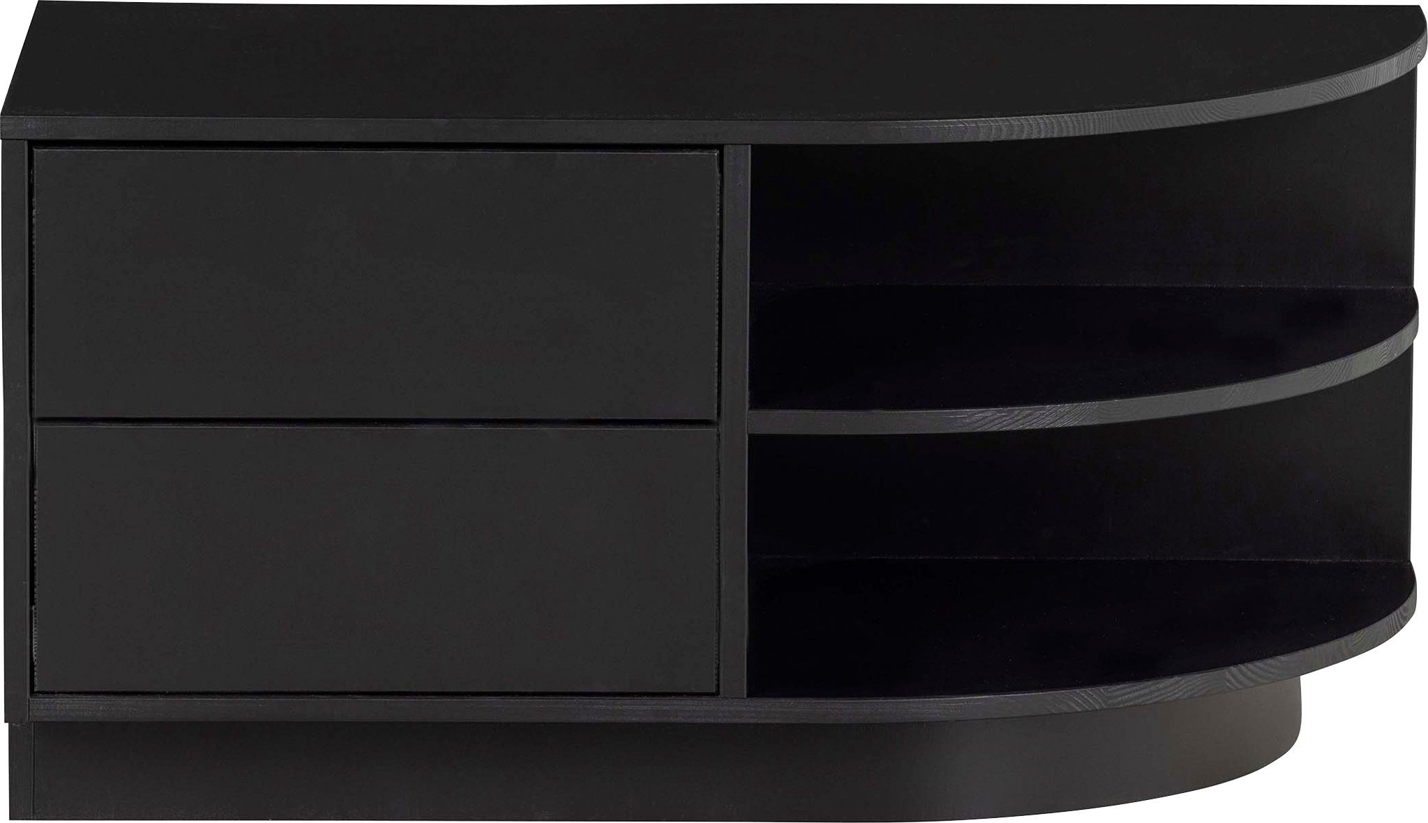 WOOOD Tv-meubel Finca, commode met afgerond afsluitend rek met modern push-to-open systeem, breedte 78 cm