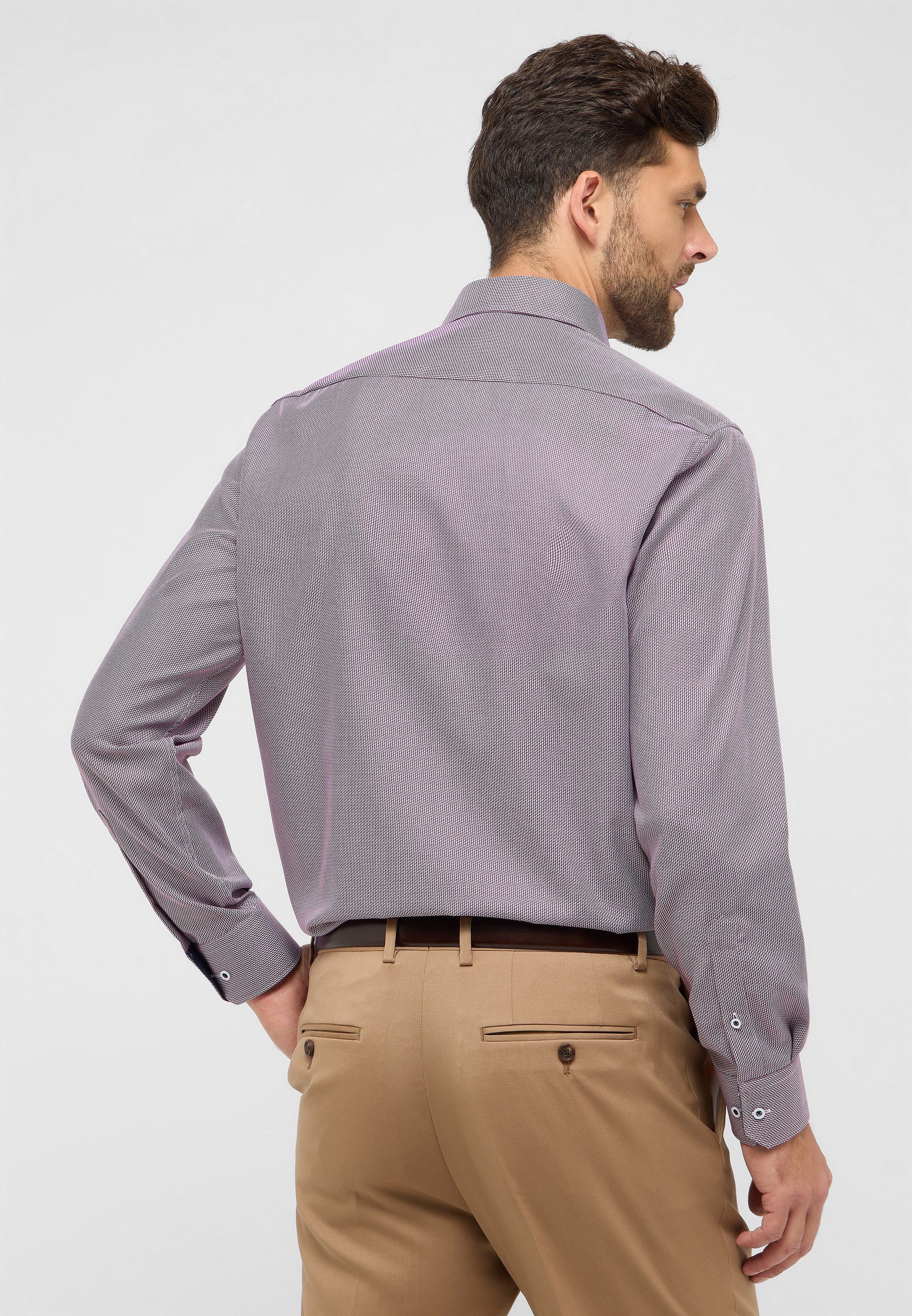 Eterna Overhemd met lange mouwen Comfort fit NON IRON (strijkvrij)