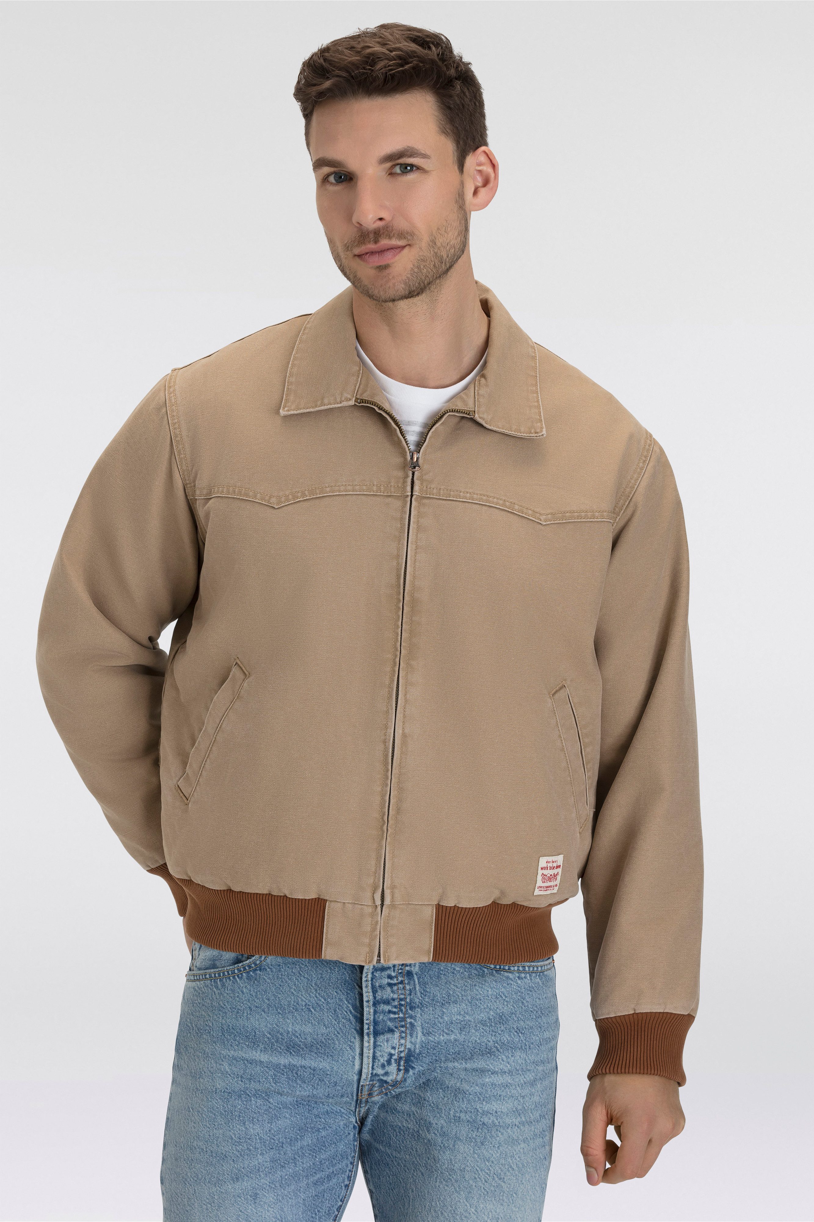 Levi's® Jeansjack met ribboorden