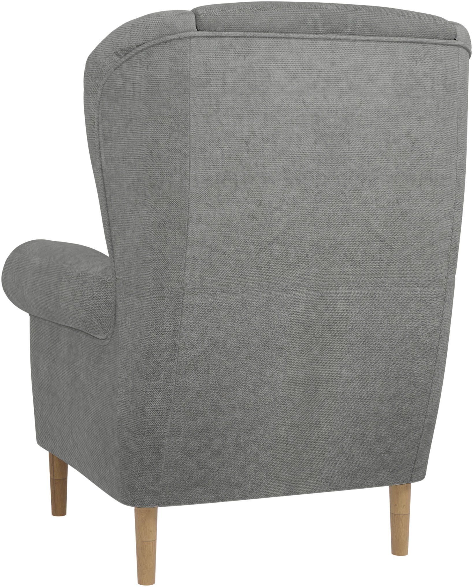 Home affaire Oorfauteuil OSTIANO BxDxH: 80x82x98 cm, fauteuil Uniek stuk, dikke gebogen armleuningen, effen en geruit