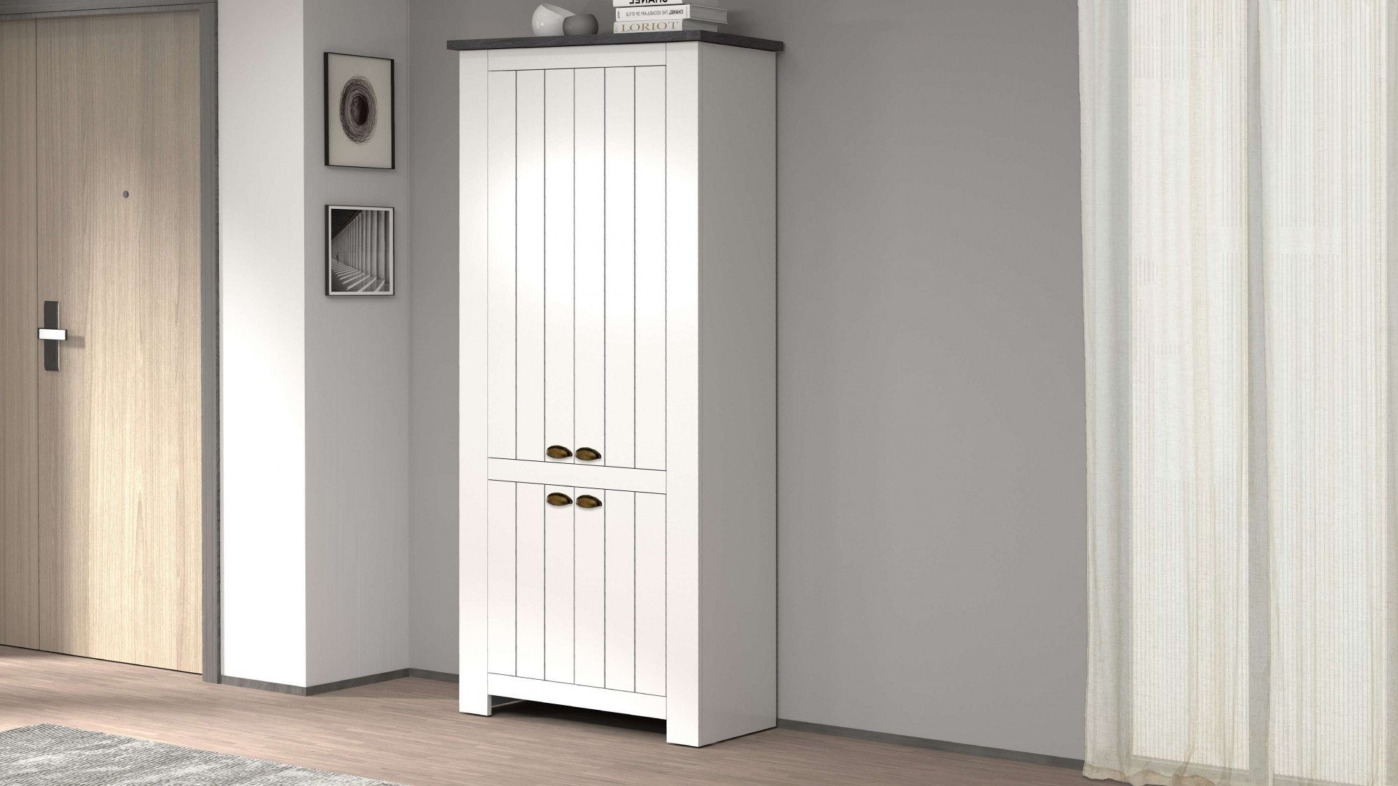 INOSIGN Schoenenkast FIGO, gemaakt in Italië - schoenenkast, schoenenrek voor ca. 40 paar schoenen (1 stuk)