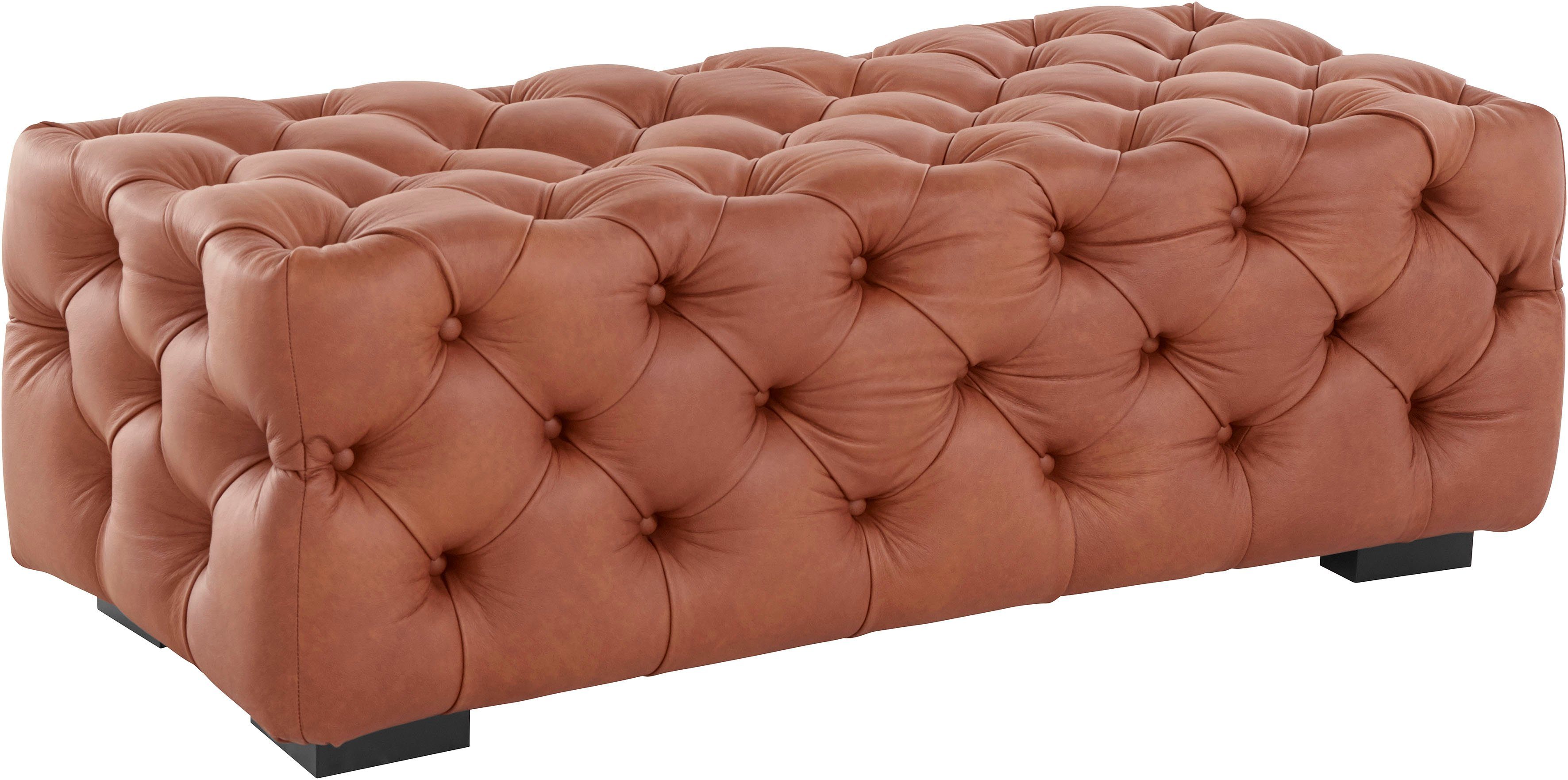 Guido Maria Kretschmer Home&Living Hocker Kalina met klassieke chesterfield-capitonnage